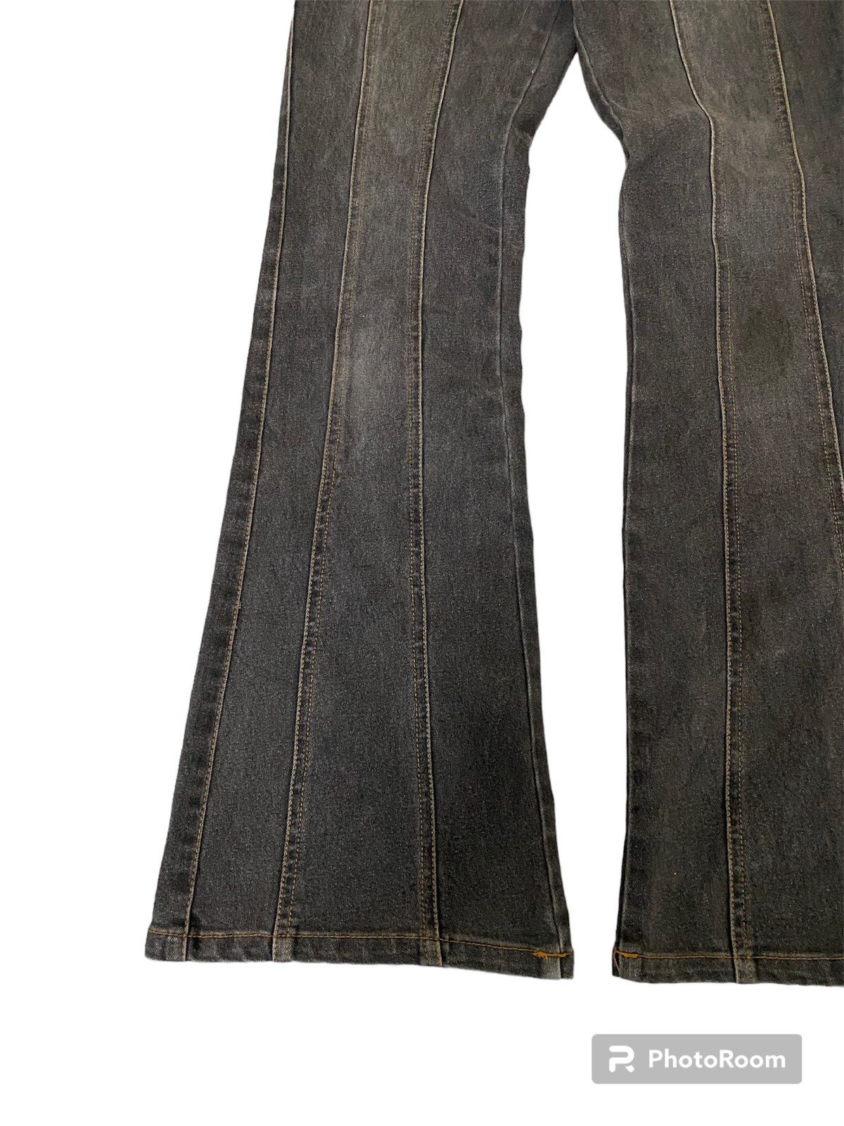 If Six Was Nine × Japanese Brand × Le Grande Bleu (L.G.B.) Fullheart Japan Spiral Cut Flare Denim Size US 27 - 4 Thumbnail
