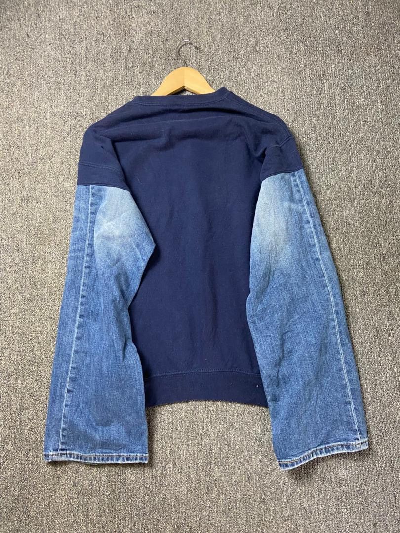 Fruit Of The Loom Fruit Of The Loom Sweatshirt with Denim Sleeves (205) Size US M / EU 48-50 / 2 - 2 Thumbnail