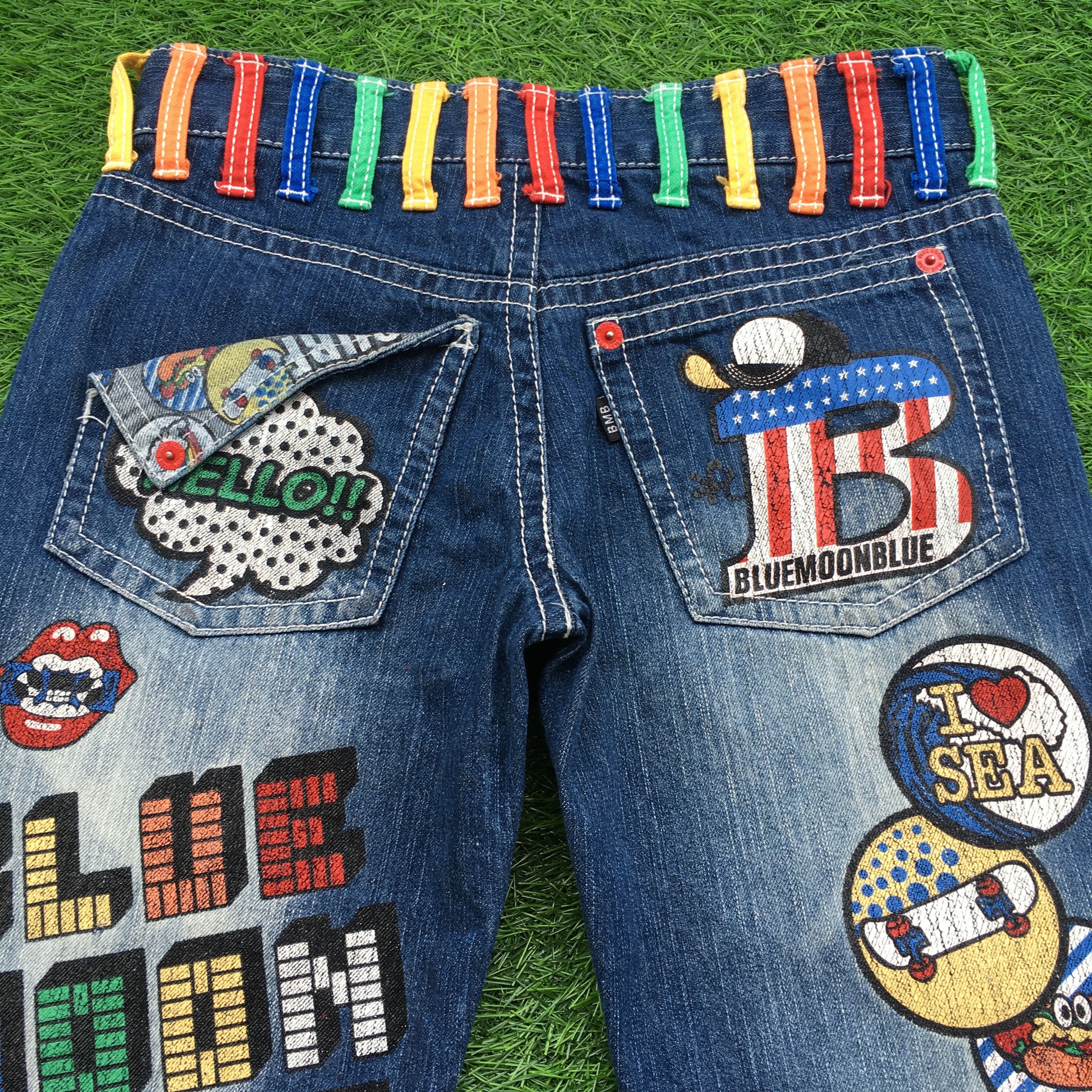 Japanese Brand Japanese Spell Out grunge printed graphics jean D-1215 Size US 27 - 4 Thumbnail