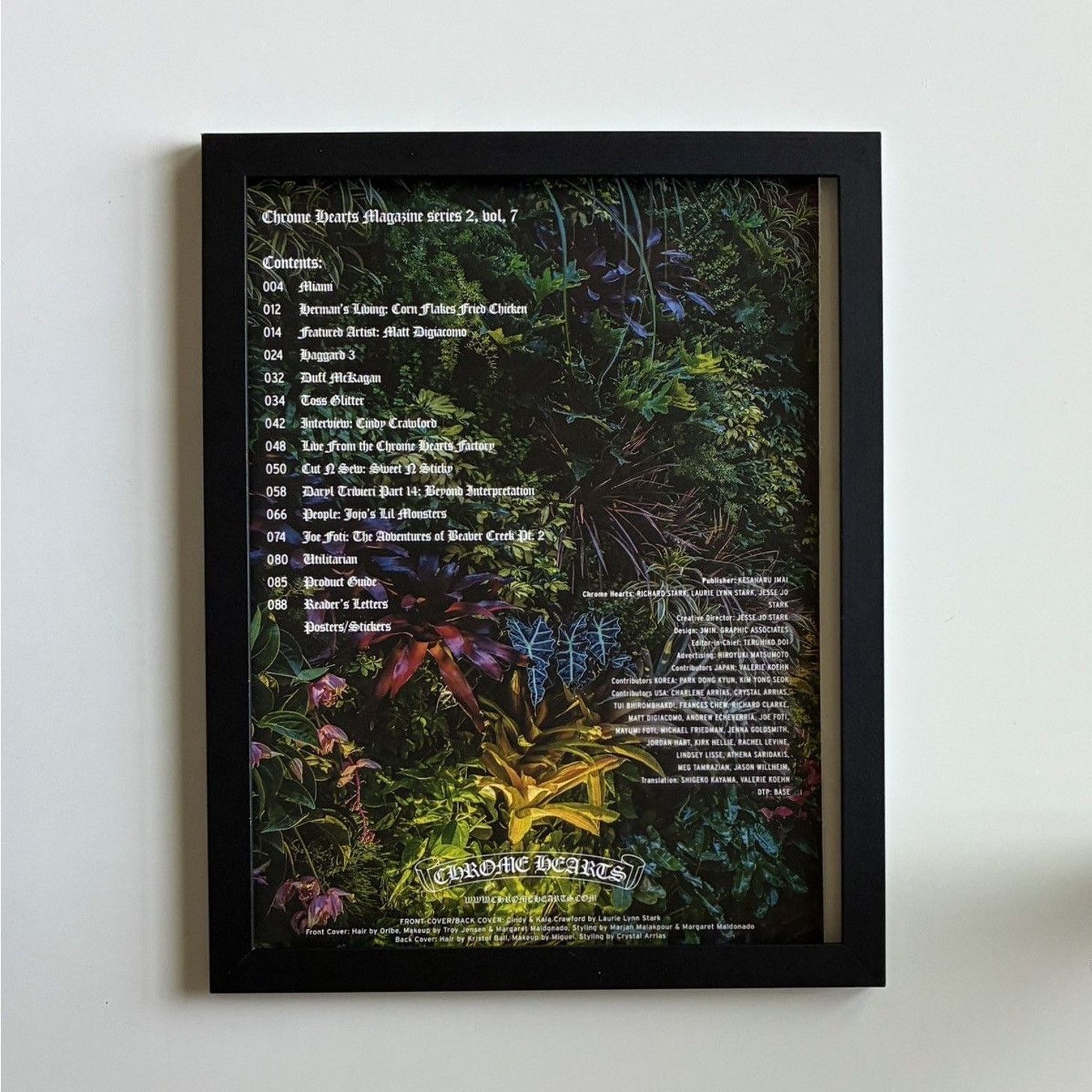 Chrome Hearts × Japanese Brand × Vintage Chrome Hearts content page 9x11 Framed poster Size ONE SIZE - 1 Thumbnail