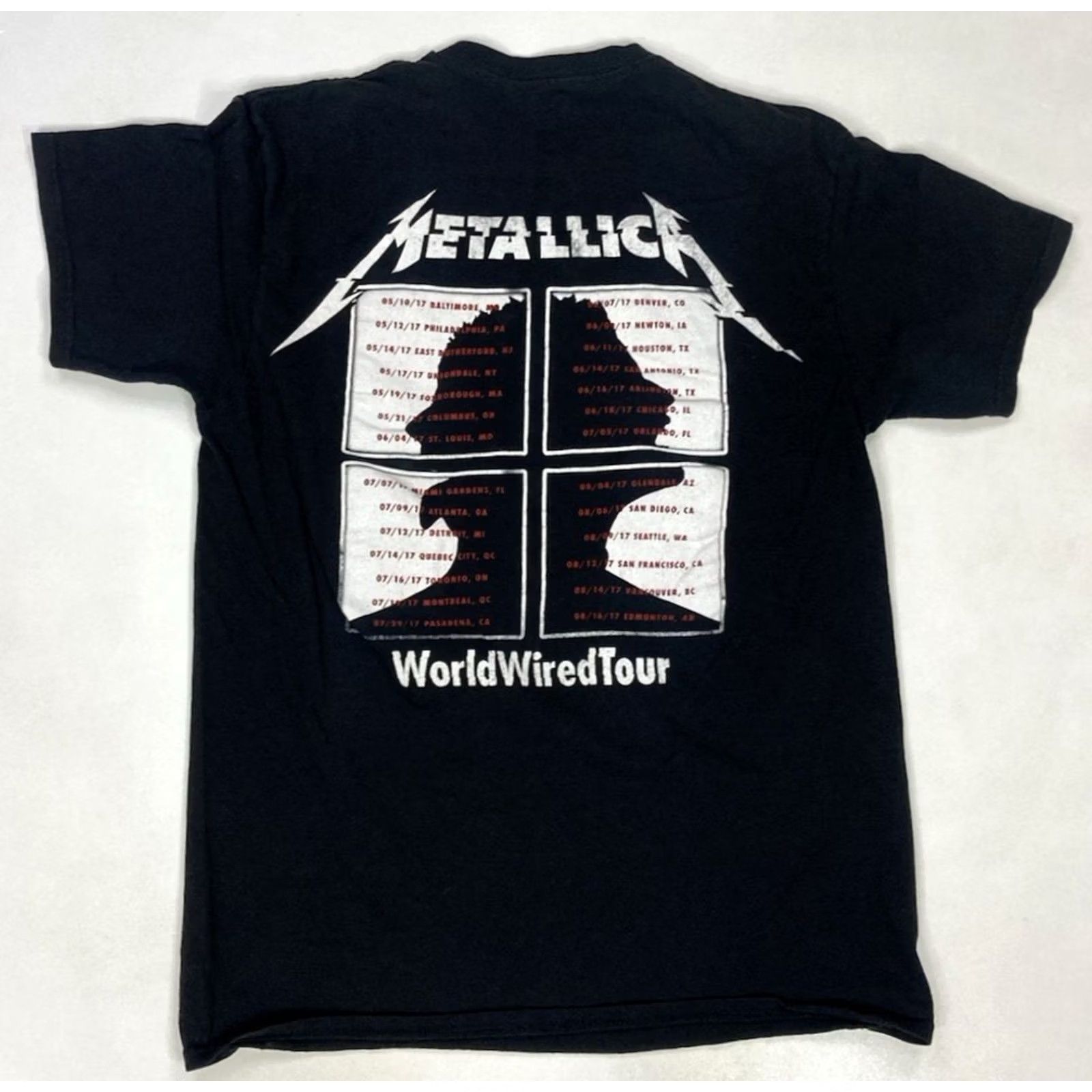 Vintage VINTAGE Metallica Worldwiredtour Graphic T-shirt Men Medium Black Music World Wired Tour Size US M / EU 48-50 / 2 - 3 Thumbnail