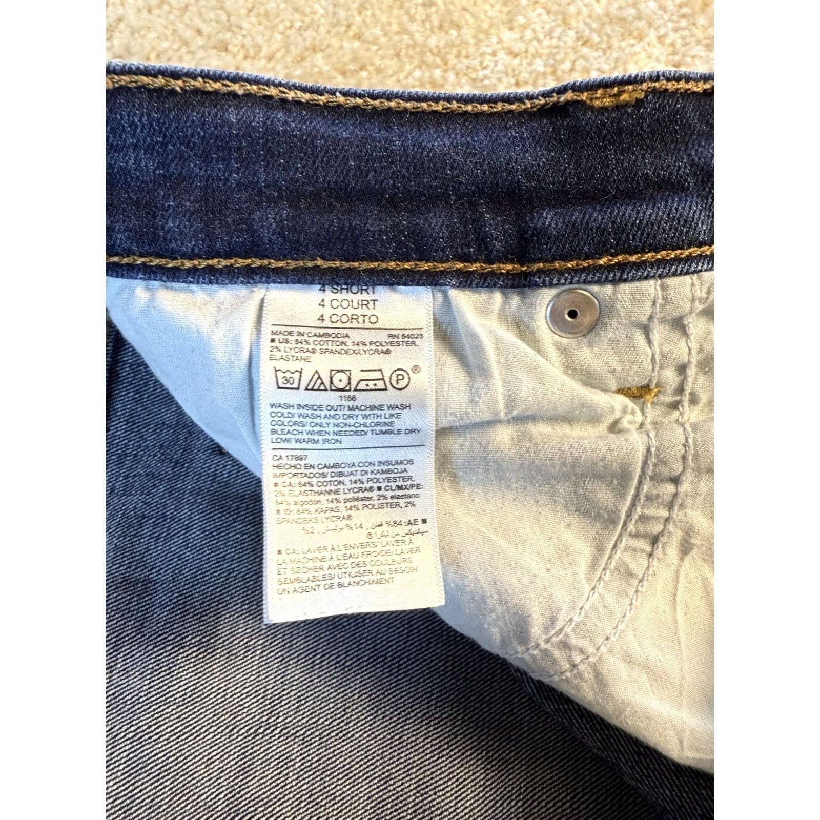 Old Navy Old Navy Jeans Womens Size 4 Short Blue Curvy Mid Rise Stretch Denim 30x27 D252 Size 27" / US 4 / IT 40 - 6 Thumbnail