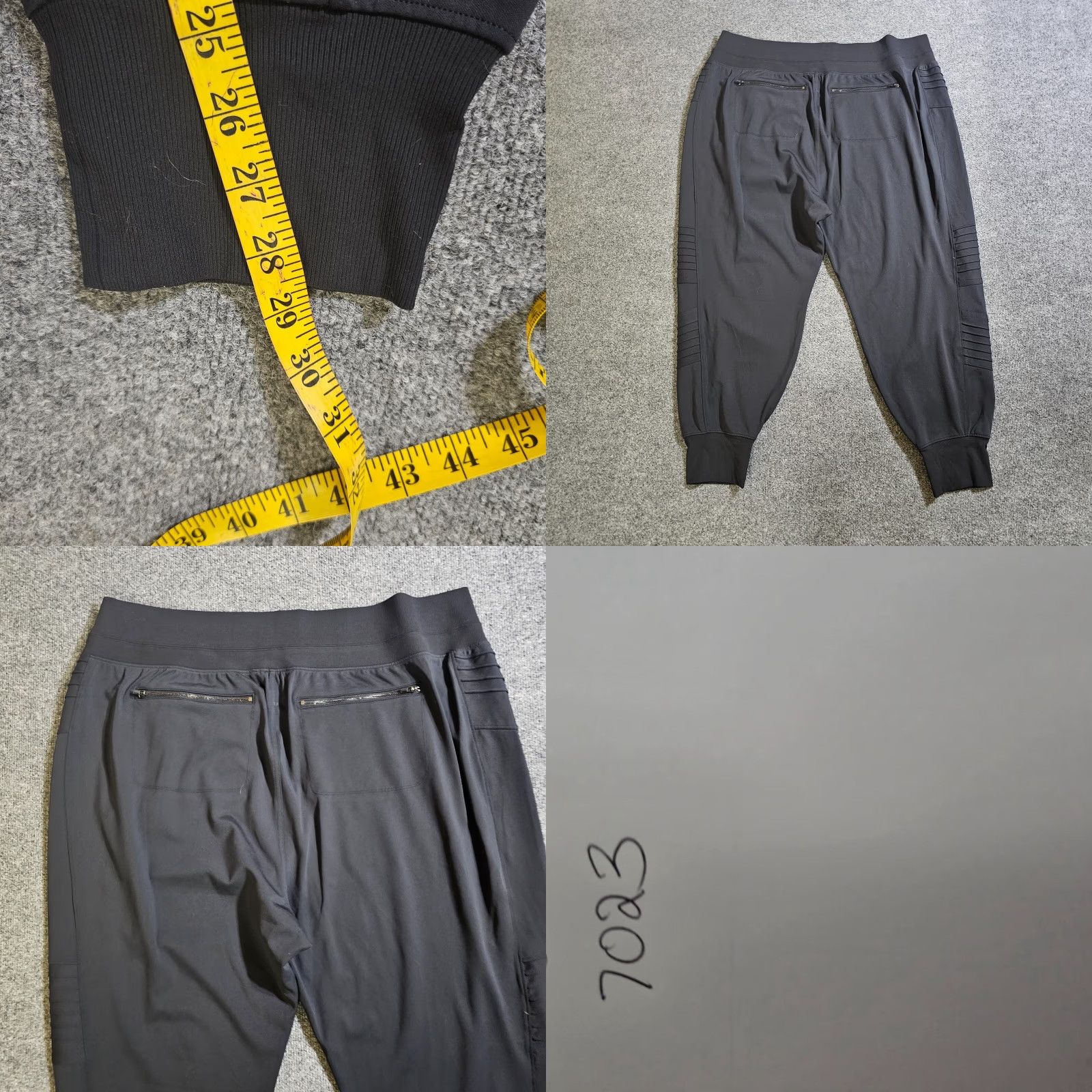 Athleta Athleta Pants Womens 3X Black Moto Joggers Stretch Elastic Waist Athleisure Size 40" / US 18 - 8 Thumbnail