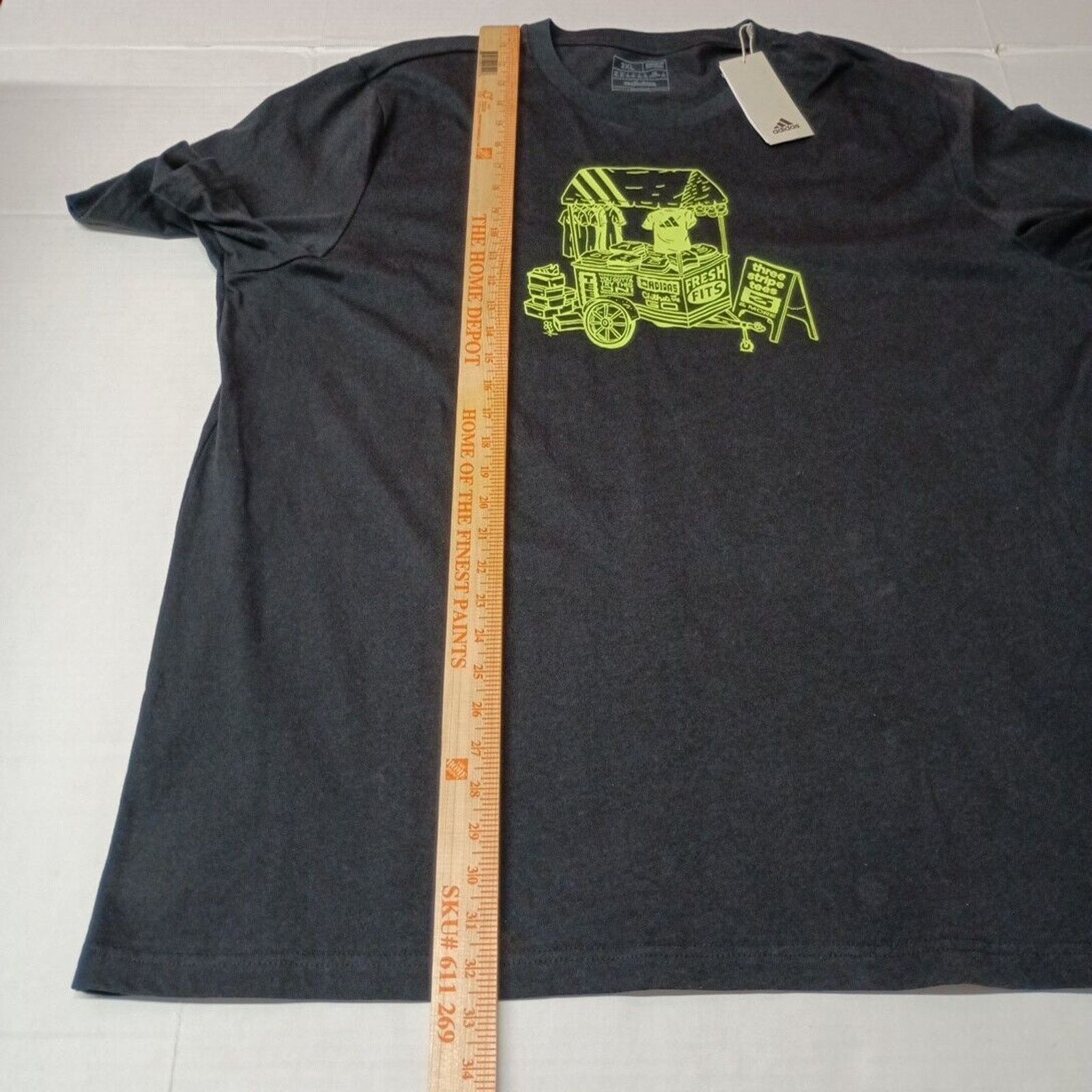 Adidas Adidas Whimsical Mens T-Shirt Multi Sport Tee Black Size 2XL Size US XXL / EU 58 / 5 - 5 Thumbnail