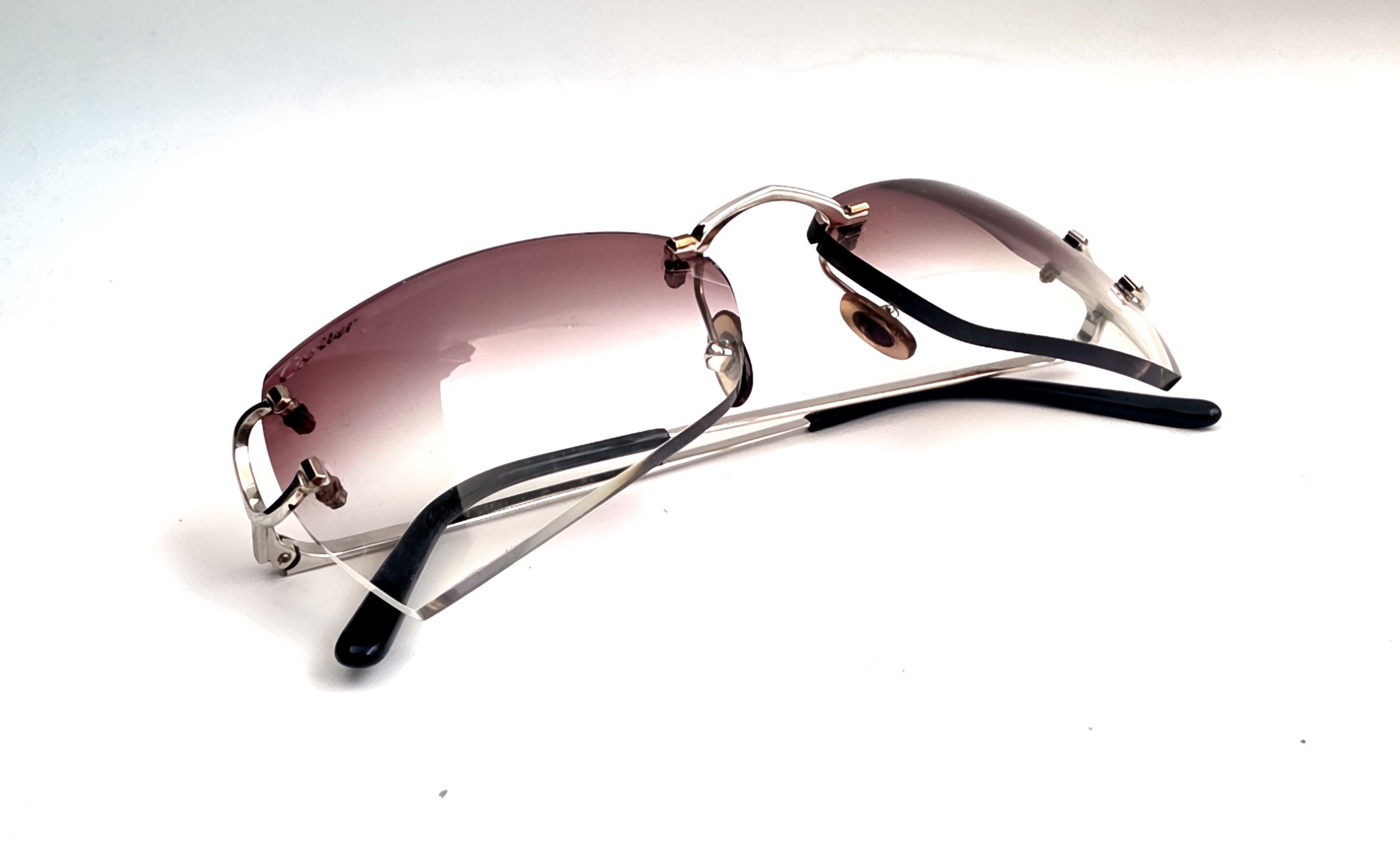 Cartier Authentic Cartier Piccadilly Silver Rimless Sunglasses Size ONE SIZE - 4 Thumbnail