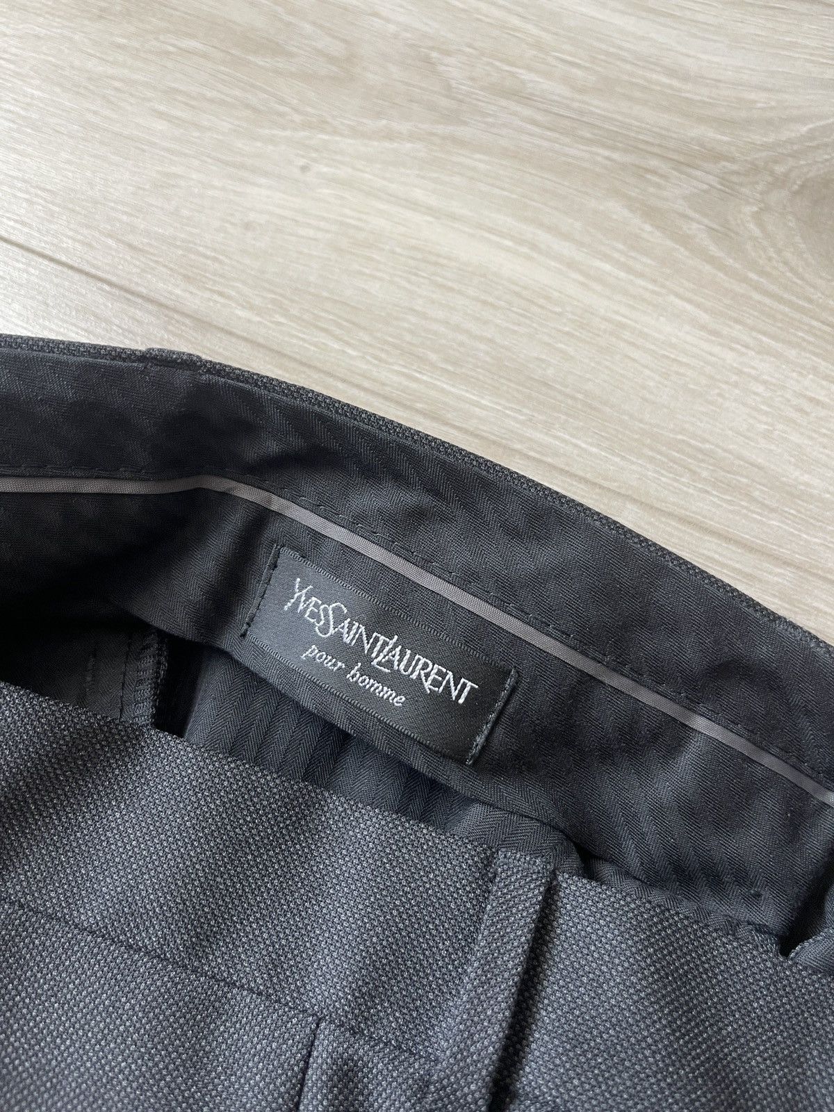 Yves Saint Laurent Vintage yves saint laurent trousers wool pants size M Size 38R - 7 Thumbnail