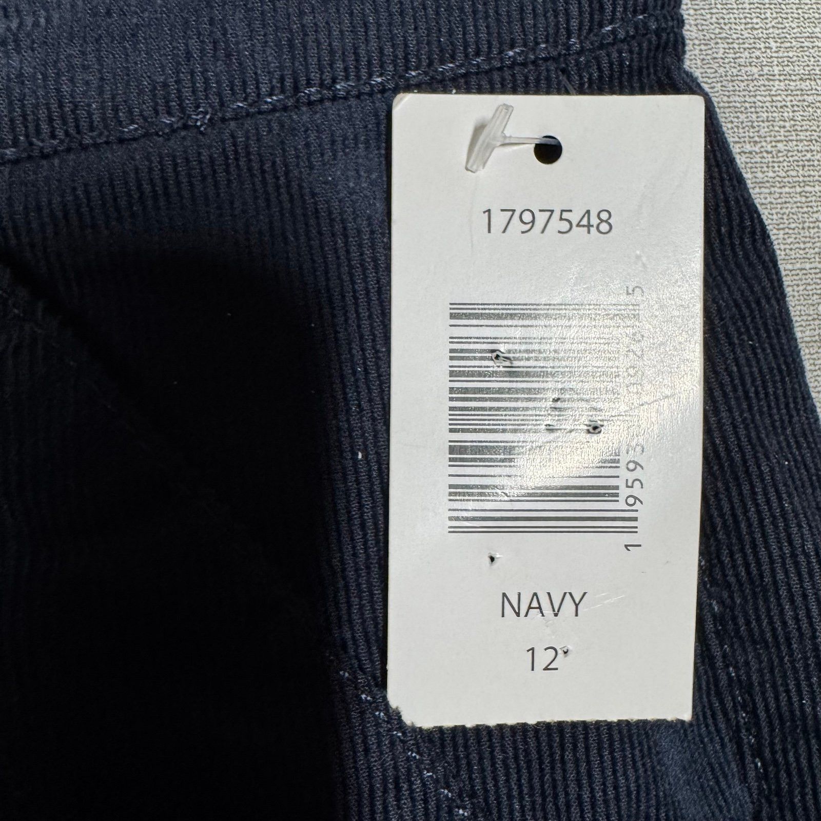 Other NWT New Weatherproof Vintage Navy Wide Leg Stretch Corduroy Size 34" / US 12 / IT 48 - 8 Thumbnail
