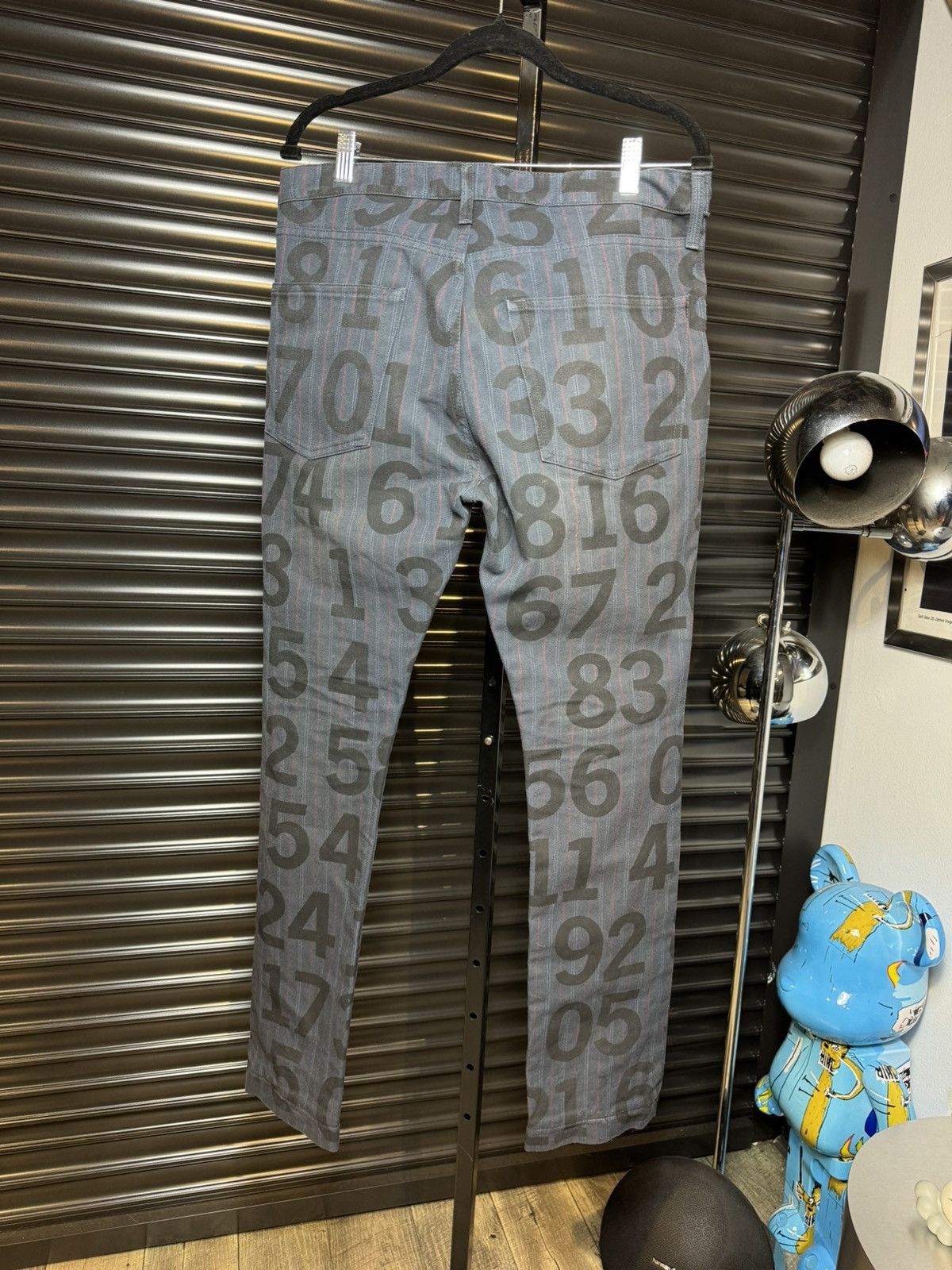 Junya Watanabe Junya Watanabe x CDG AD/02 Numbers Blue Denim Jeans - Medium Size US 34 / EU 50 - 9 Thumbnail