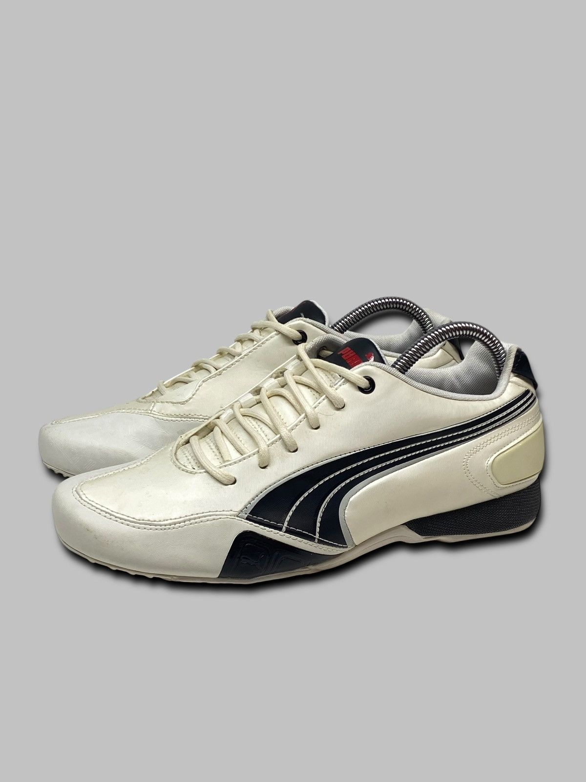 Puma PUMA SPEEDCAT 2000s VINTAGE WHITE LEATHER SNEAKERS Size US 8.5 / EU 41-42 - 4 Thumbnail