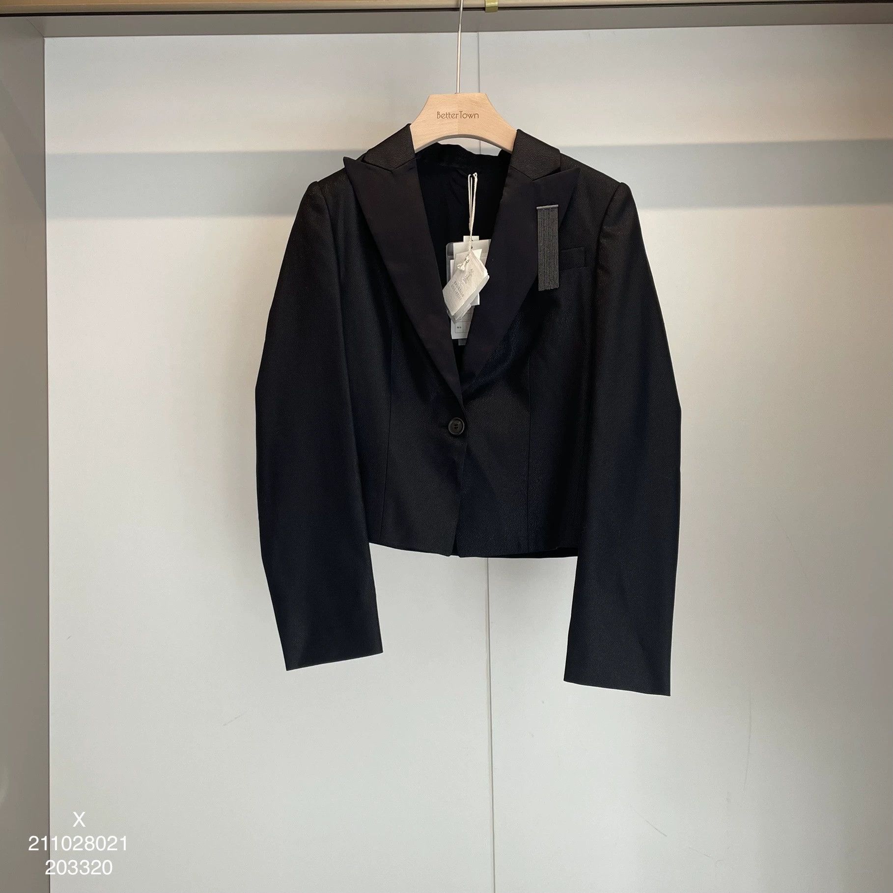 Brunello Cucinelli Brunello Cucinelli Beaded Wool Blazer Size US XS / EU 42 / 0 - 1 Thumbnail