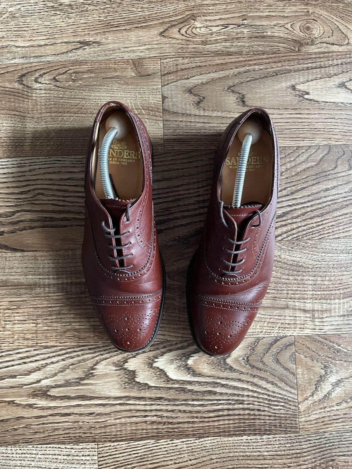 Japanese Brand Sanders UK Japan classic brown boots luxury vintage Size US 8.5 / EU 41-42 - 2 Thumbnail