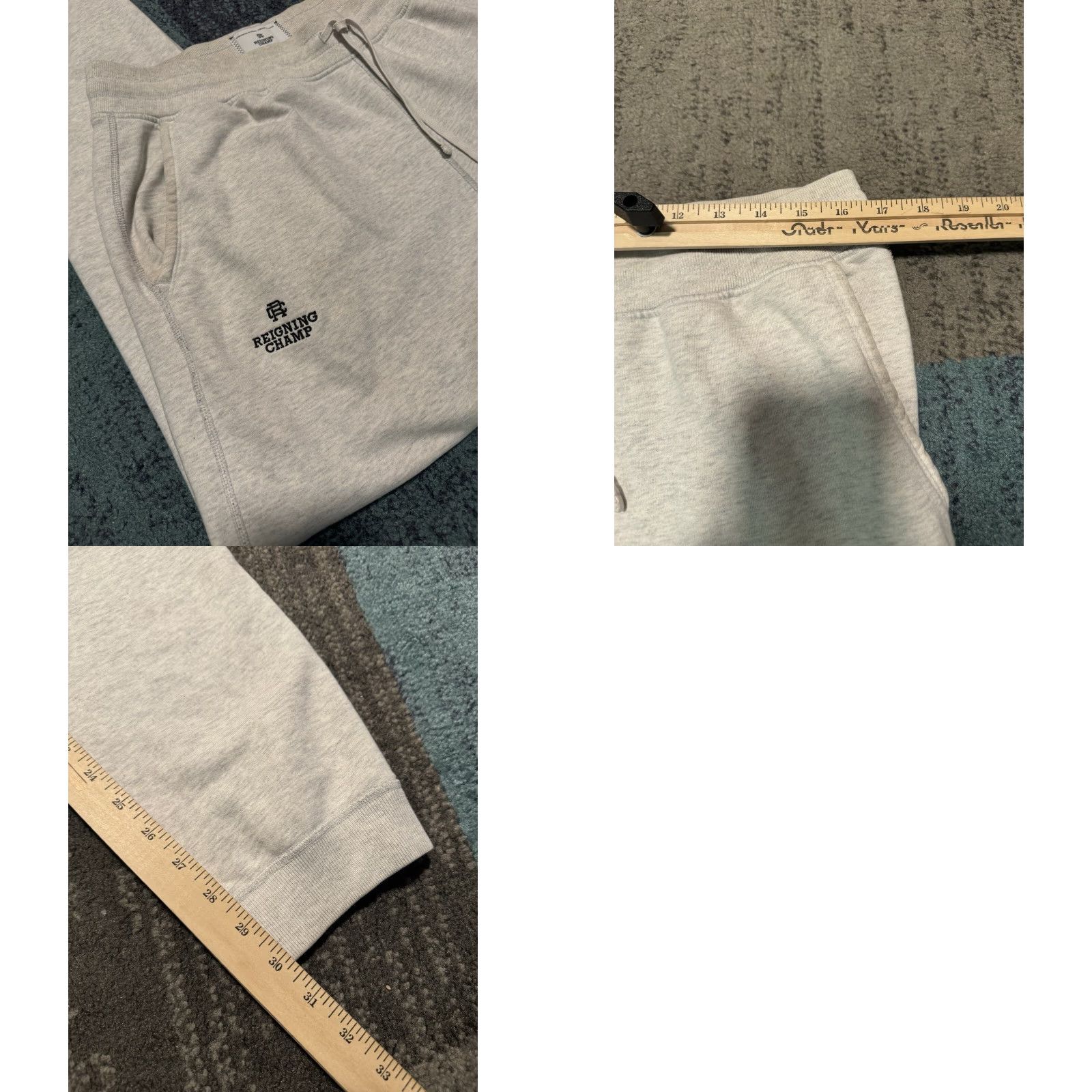 Reigning Champ VINTAGE Reigning Champ Midweight Terry Slim Sweatpant in Grey Size XL Size US 36 / EU 52 - 9 Thumbnail