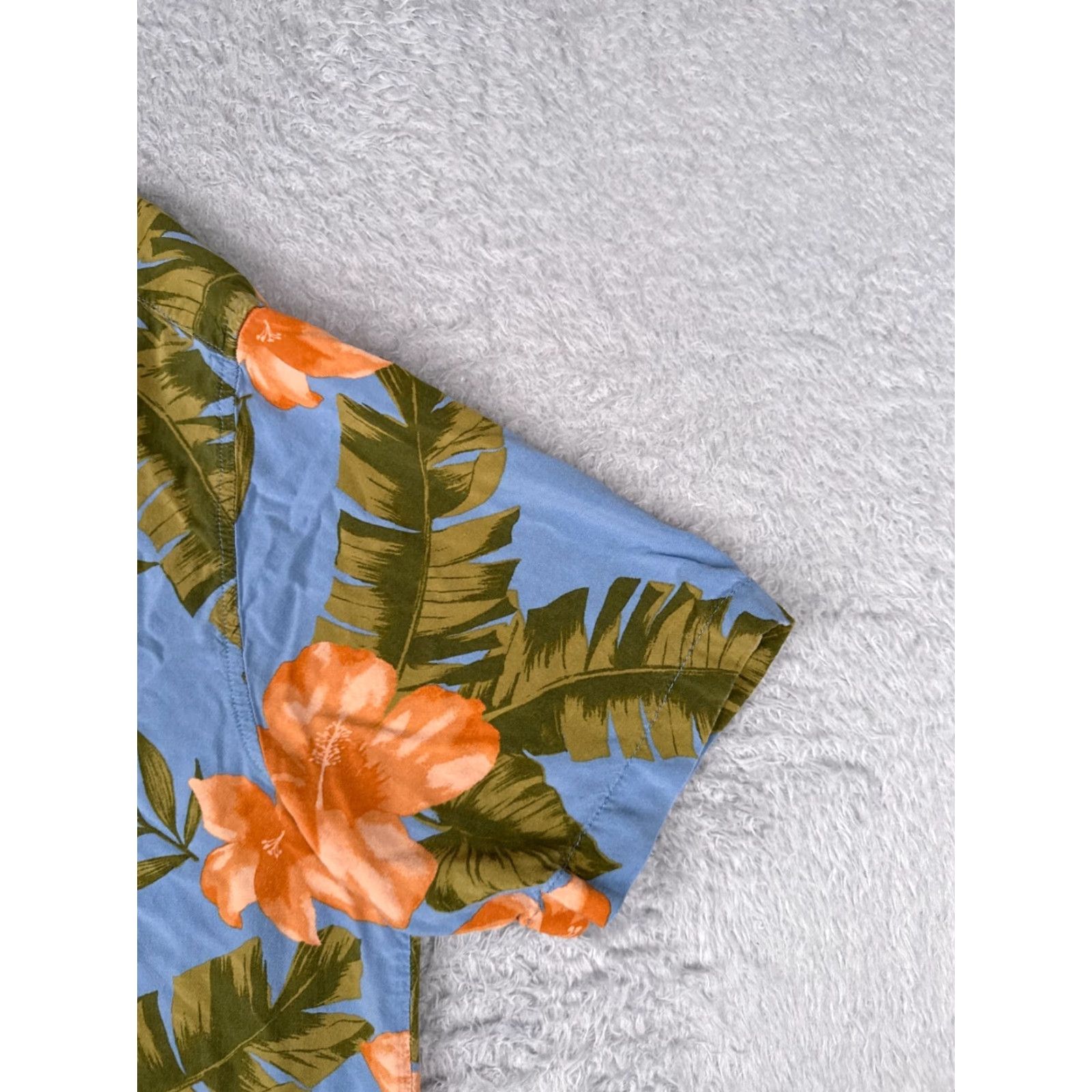 Panama Jack VINTAGE Panama Jack Shirt Adult XL Blue Orange Floral Palm Leaf Rayon Hawaiian Shirt Blue Floral 90s Luau Mens XL Size US XL / EU 56 / 4 - 2 Thumbnail