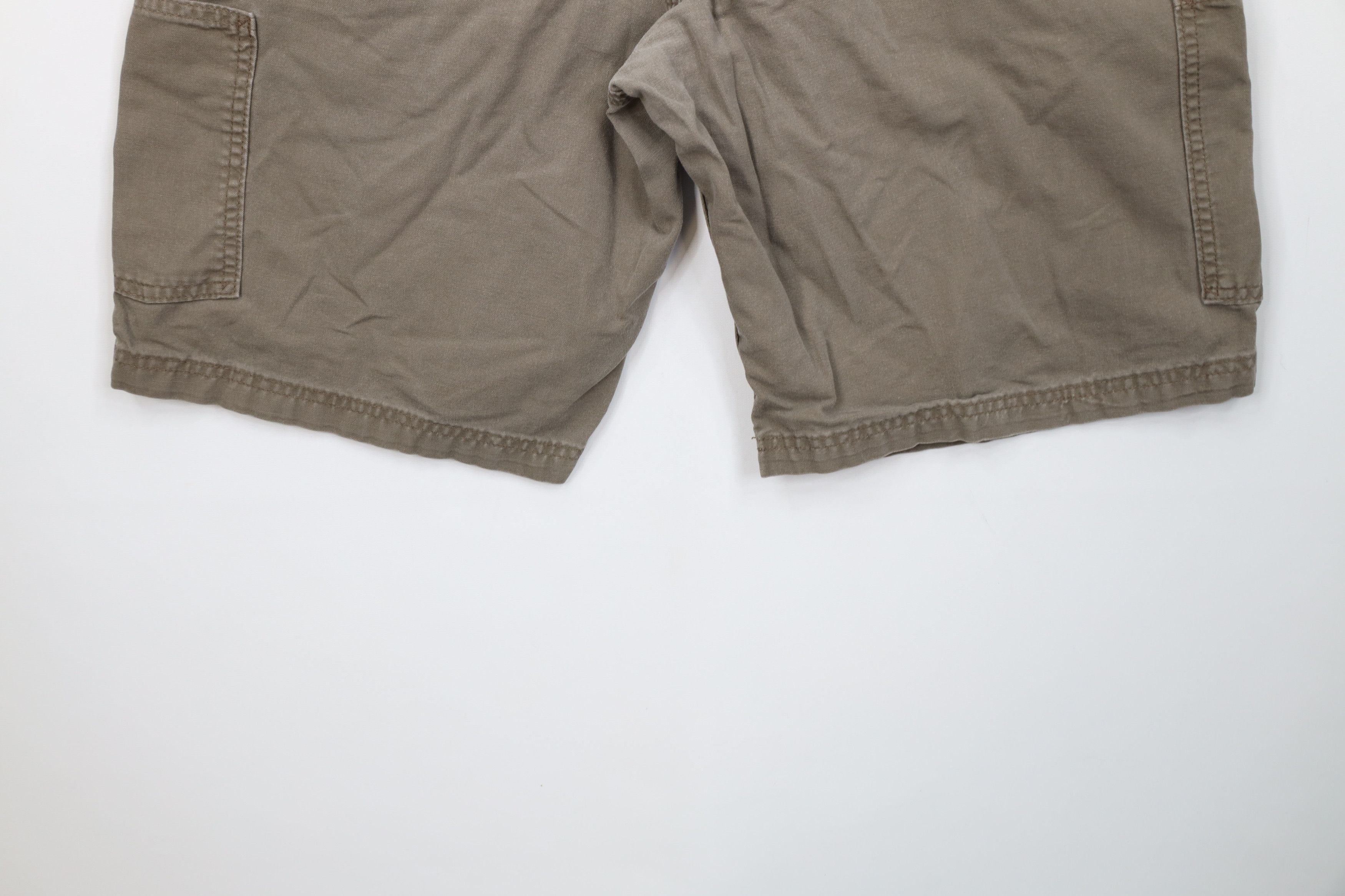 Carhartt Vintage Y2K Carhartt Relaxed Dungaree Shorts Light Brown Size US 34 / EU 50 - 12 Thumbnail