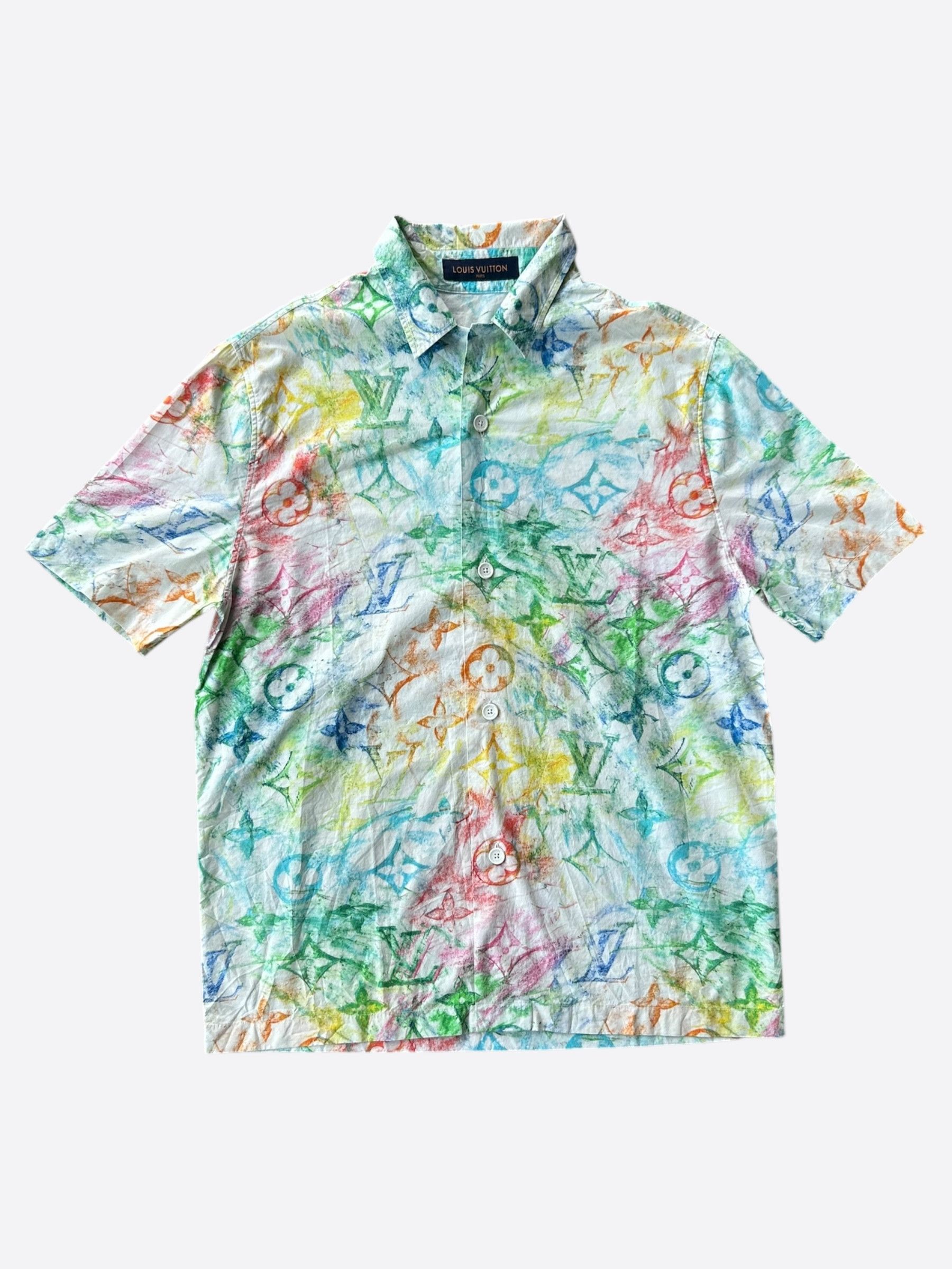 Louis Vuitton Louis Vuitton Multicolor Pastel Monogram Button Up Shirt Size US XS / EU 42 / 0 - 1 Thumbnail