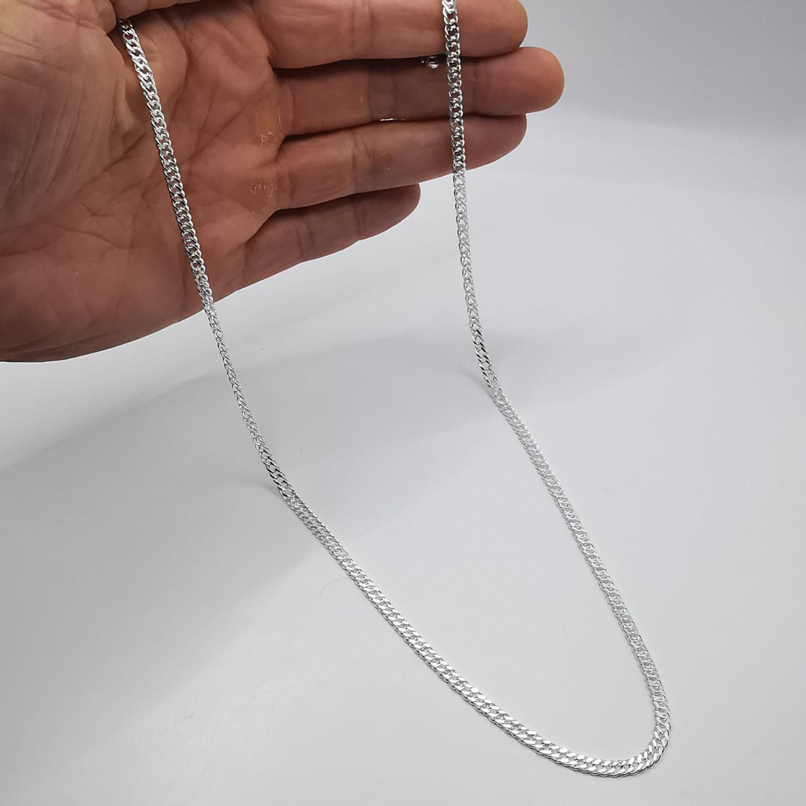 Sterling Silver Vintage Jewelry Chain, 925 Sterling Silver, Signed 13,46g Size ONE SIZE - 4 Thumbnail