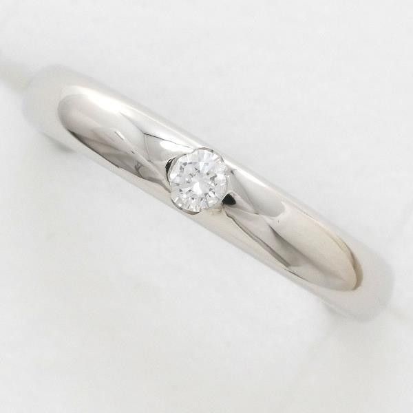 image of Other Platinum Diamond Sapphire Ring in Silver, Women's