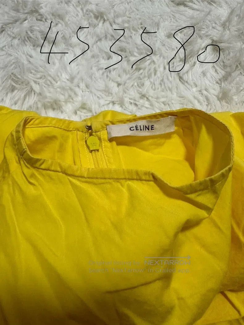 Celine Celine Yellow Sleeveless Blouse Top. Size US XS / EU 42 / 0 - 3 Thumbnail