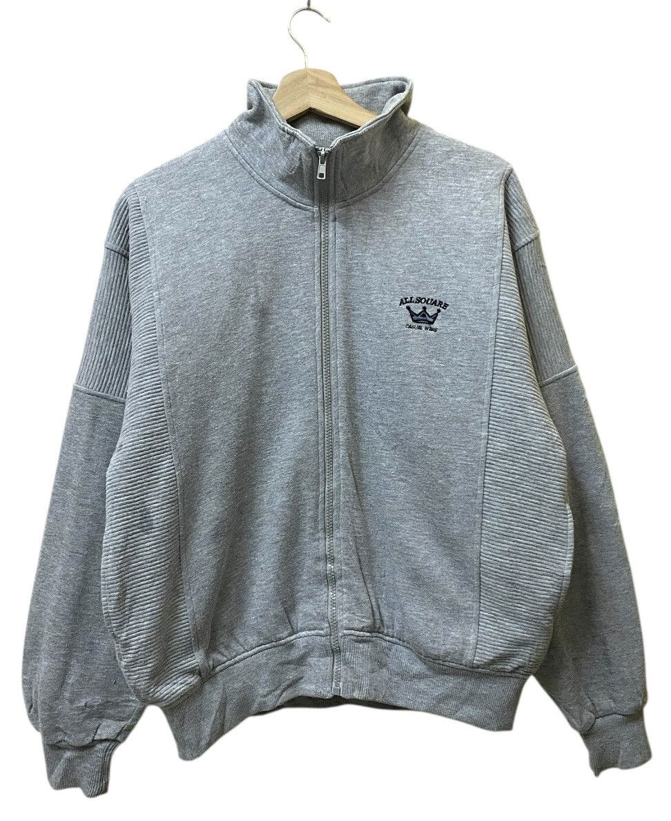 The Unbranded Brand All Square Sweater Zipper Gray Colour Size US M / EU 48-50 / 2 - 1 Thumbnail