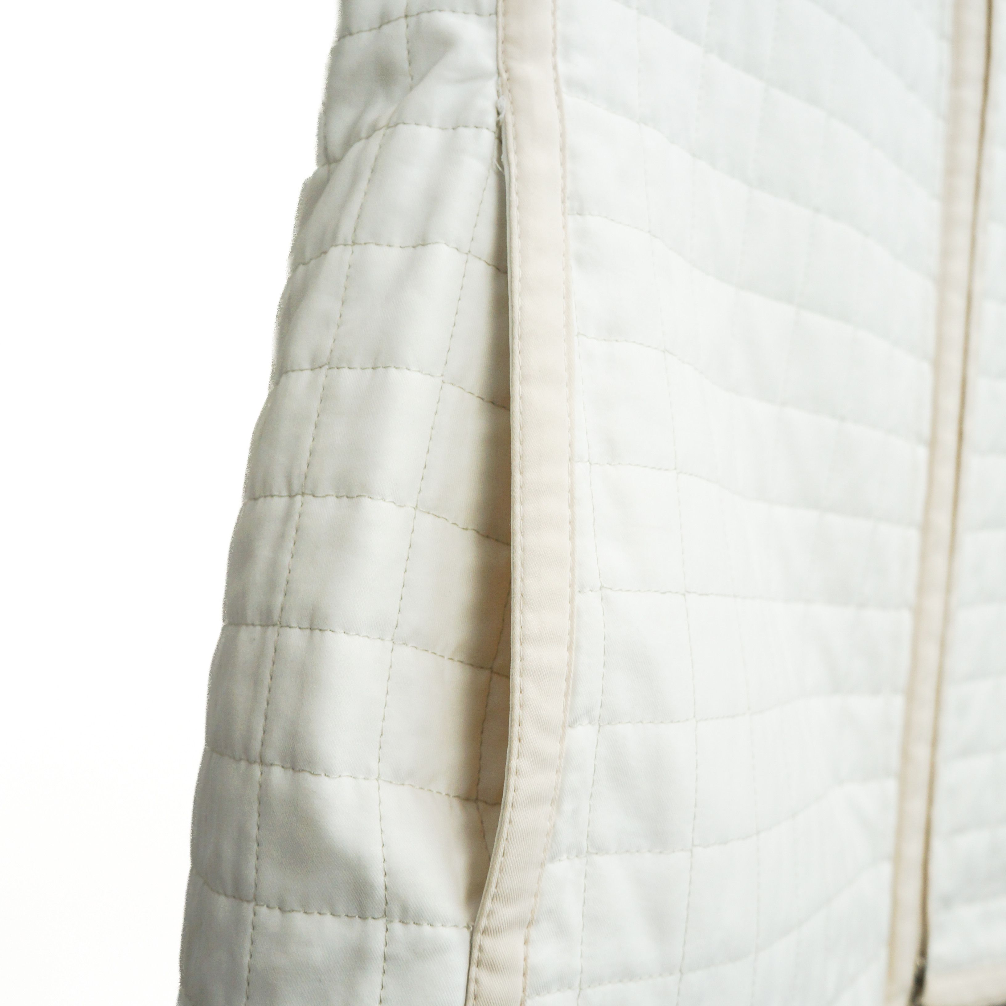 Burberry BURBERRY Quilted Women Jacket White Cream Vintage 90s 00s Size S / US 4 / IT 40 - 7 Thumbnail