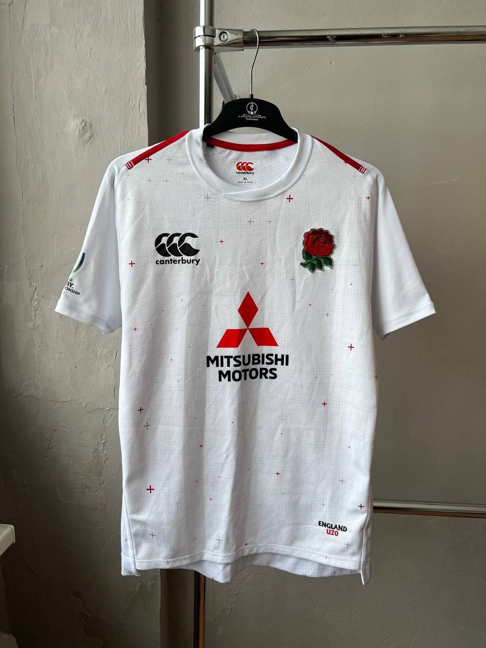 2018 ENGLAND #16 MATCH WORN PLAYER ISSUED U20 RUGBY SHIRT XL