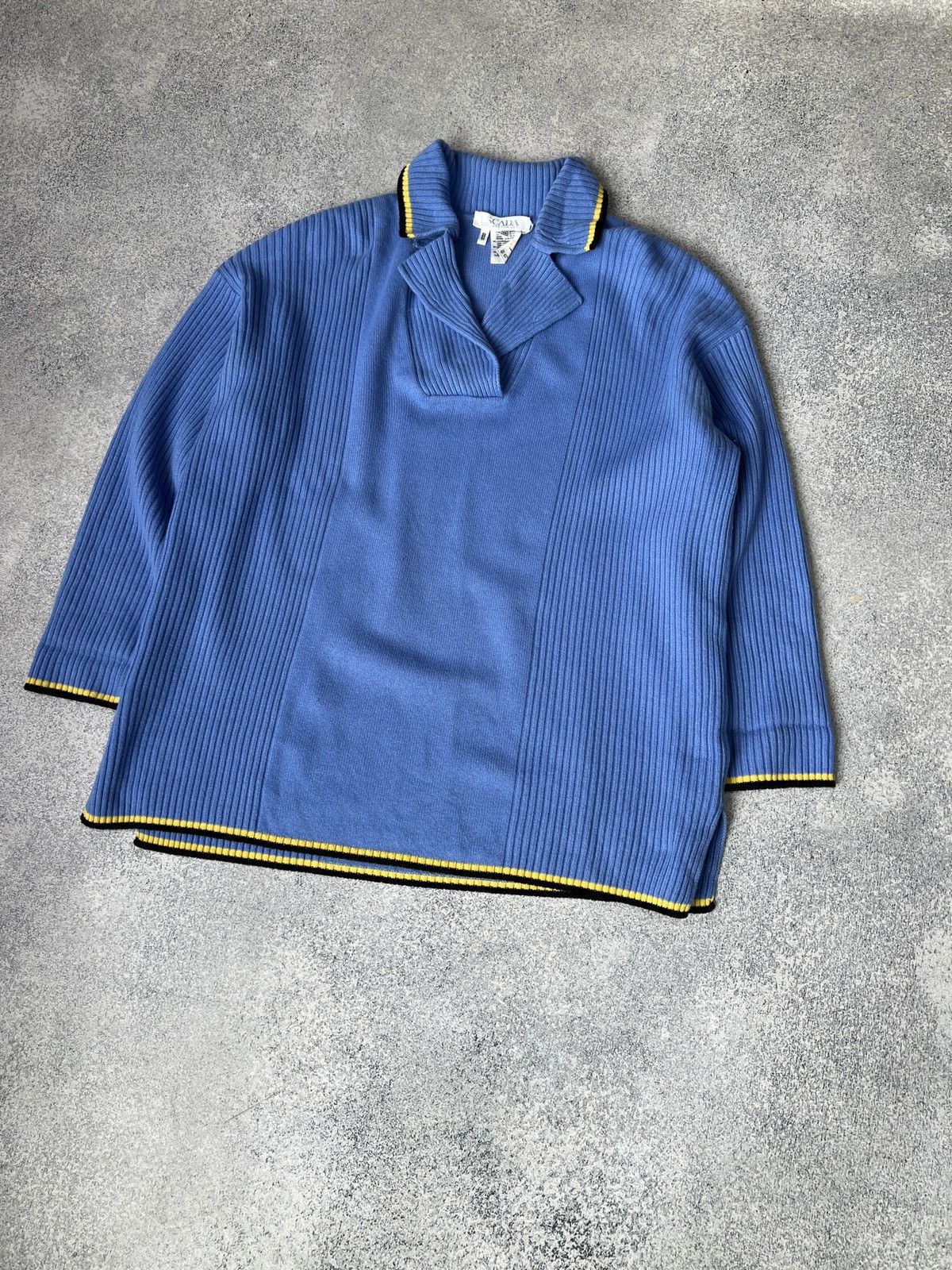 Escada × Vintage Vintage Escada Blue Women’s Sweater Rare Size M / US 6-8 / IT 42-44 - 3 Thumbnail