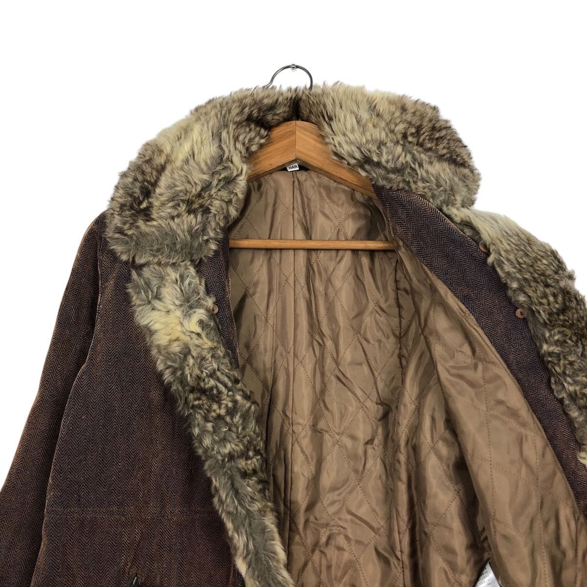 Japanese Brand Vintage Denim Biker Jacket CPMarket Mink Fur Lining Blanket Size US M / EU 48-50 / 2 - 13 Thumbnail
