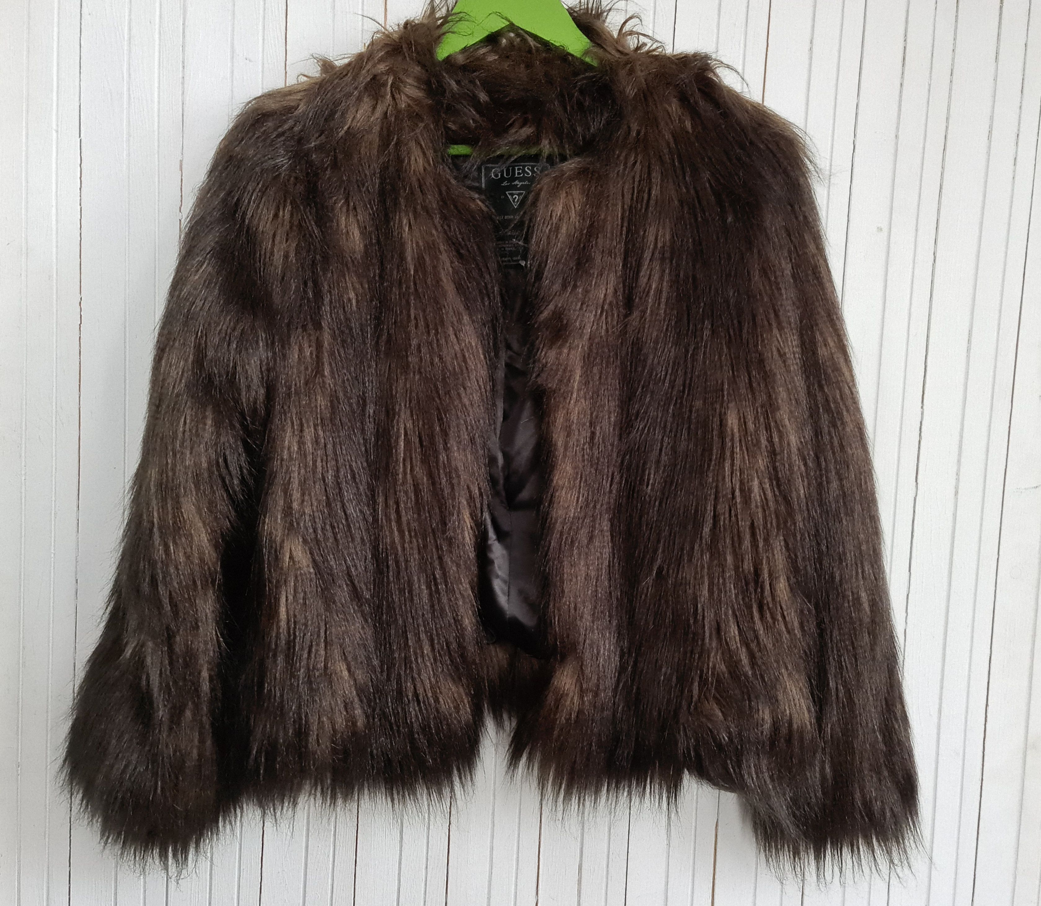 Other VINTAGE GUESS FAUX FUR JACKET - XS Size XS / US 0-2 / IT 36-38 - 1 Thumbnail