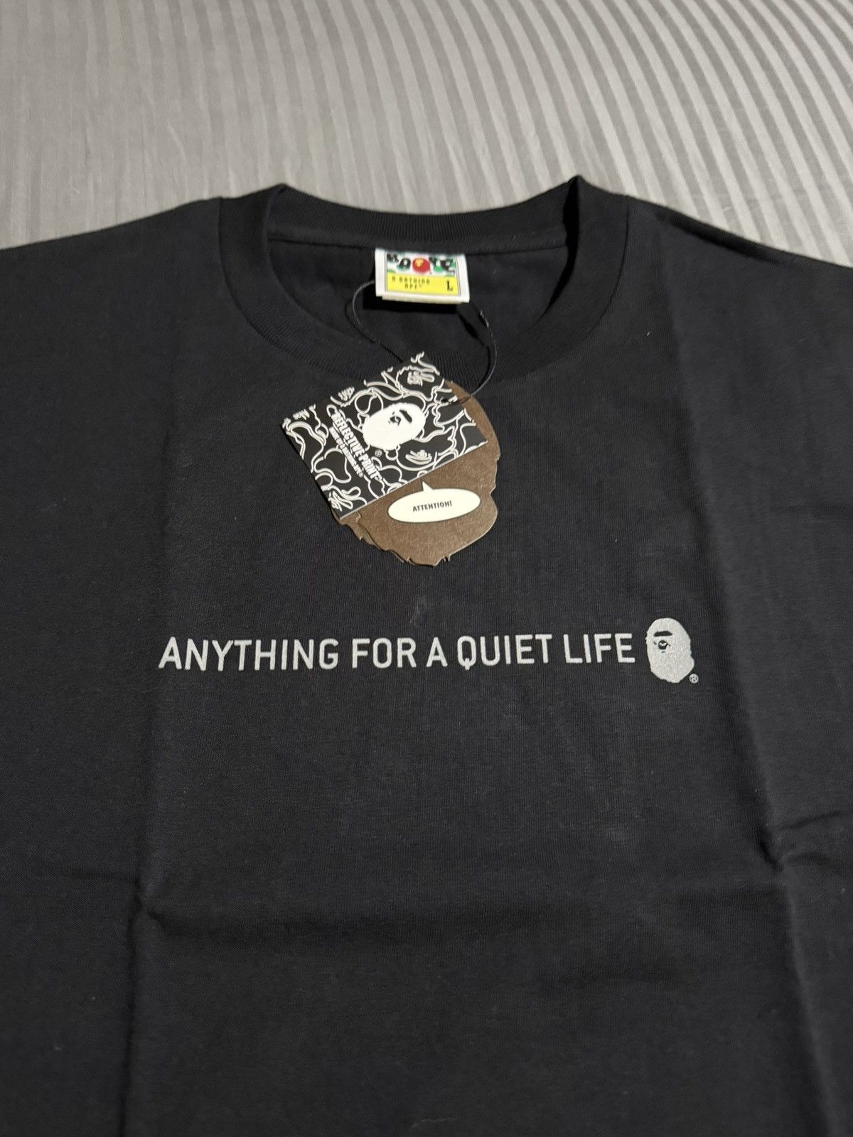 Bape Bape Anything For A Quiet Life T-Shirt Size US L / EU 52-54 / 3 - 2 Thumbnail