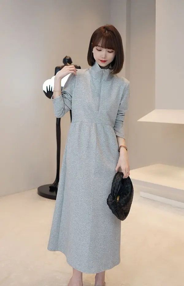 VIBE Japanese Brand Sleeve Casual Solid Fashion Tight Thick Size ONE SIZE - 2 Thumbnail