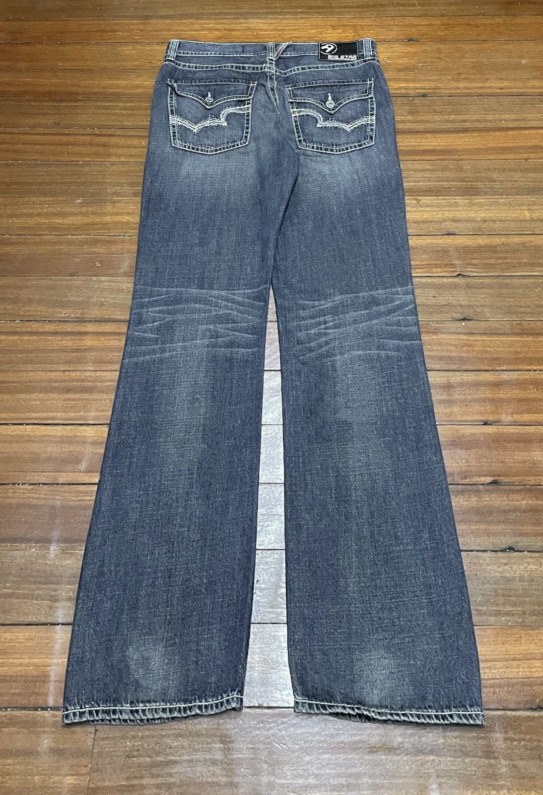 Big Star × Vintage Rare Design Vintage Brand Big Star Baggy Jeans 2000s Size US 36 / EU 52 - 2 Thumbnail