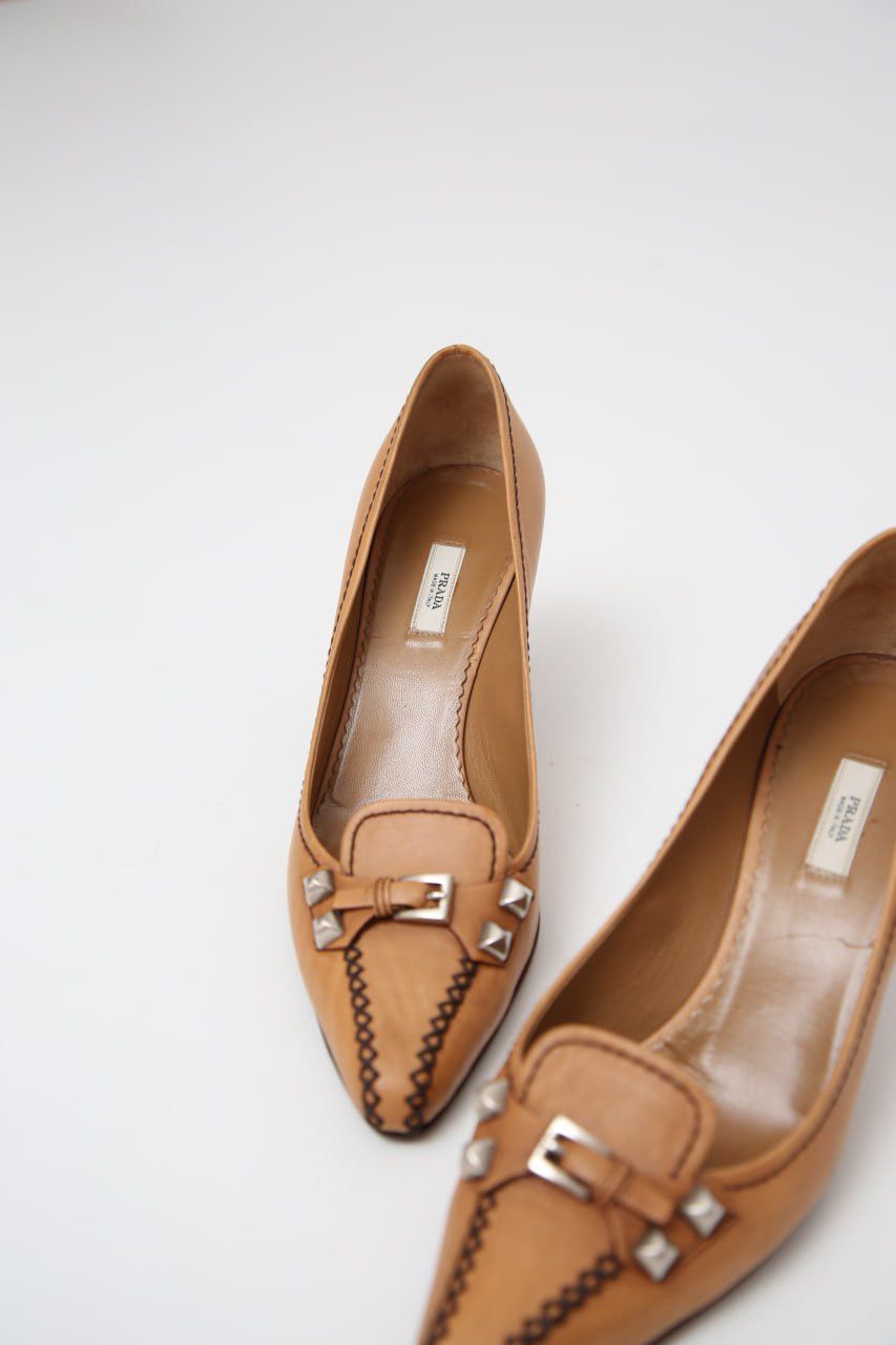 Prada Rare Women’s Prada Pointed Toe Heels Pumps Size EU 39 Size US 9 / IT 39 - 3 Thumbnail
