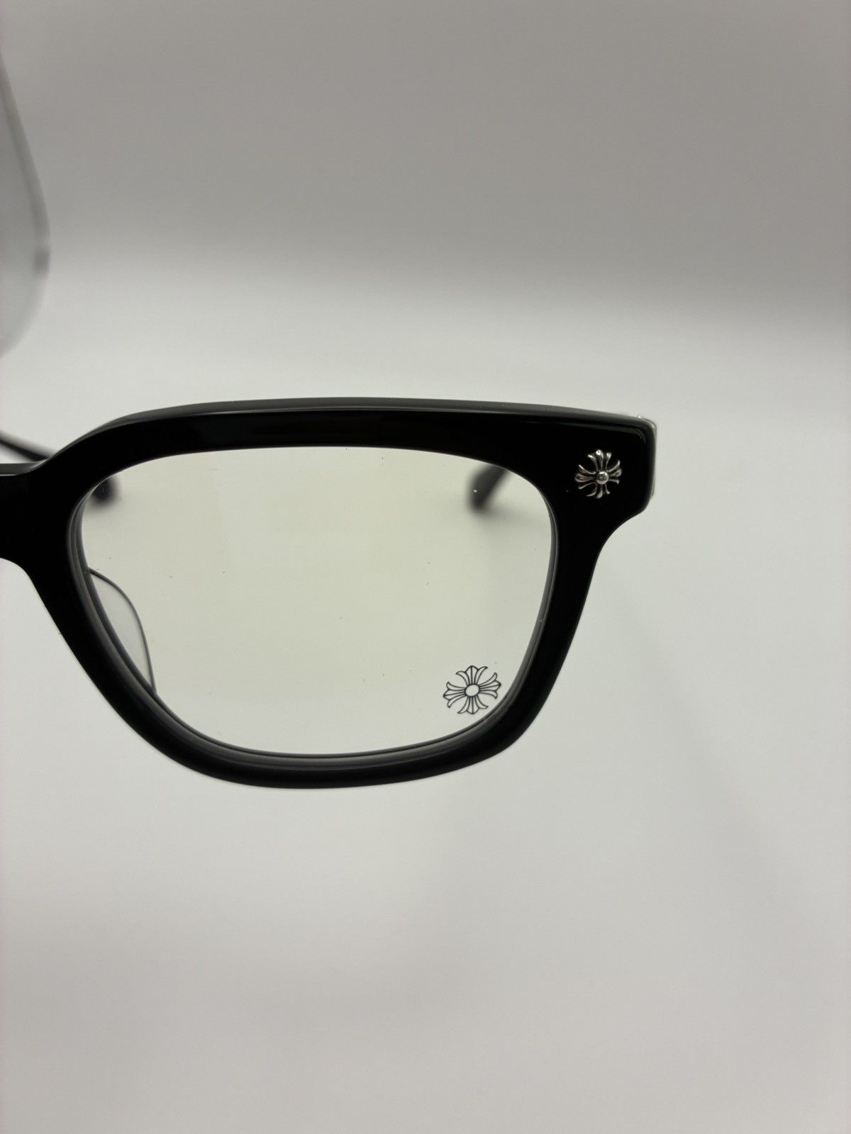 Chrome Hearts Chrome Hearts Cox Ucker Glasses Black Silver Size ONE SIZE - 8 Thumbnail