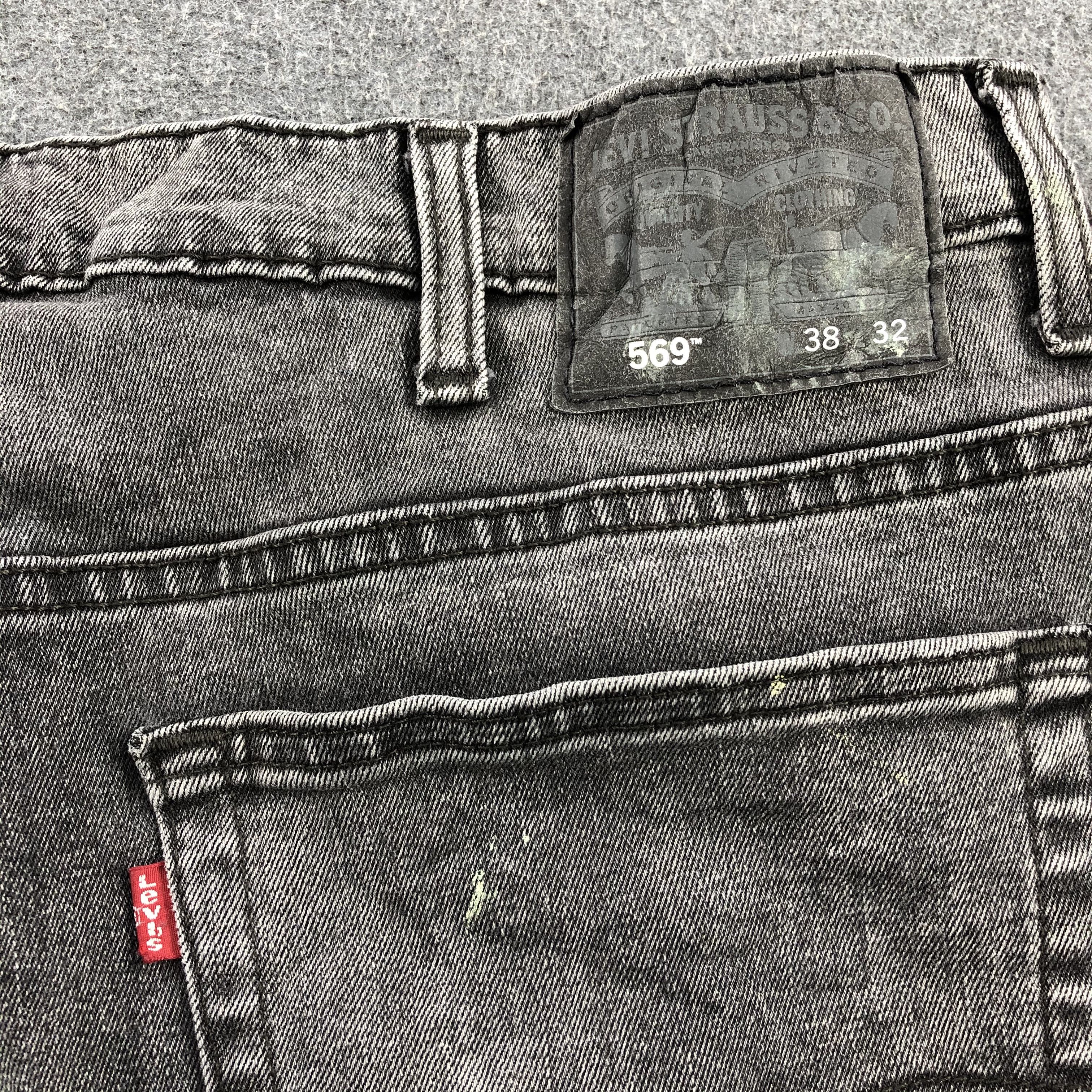 Levi's × Vintage Vintage Levis 569 Faded Black Jeans-JM1712 Size US 41 - 6 Thumbnail