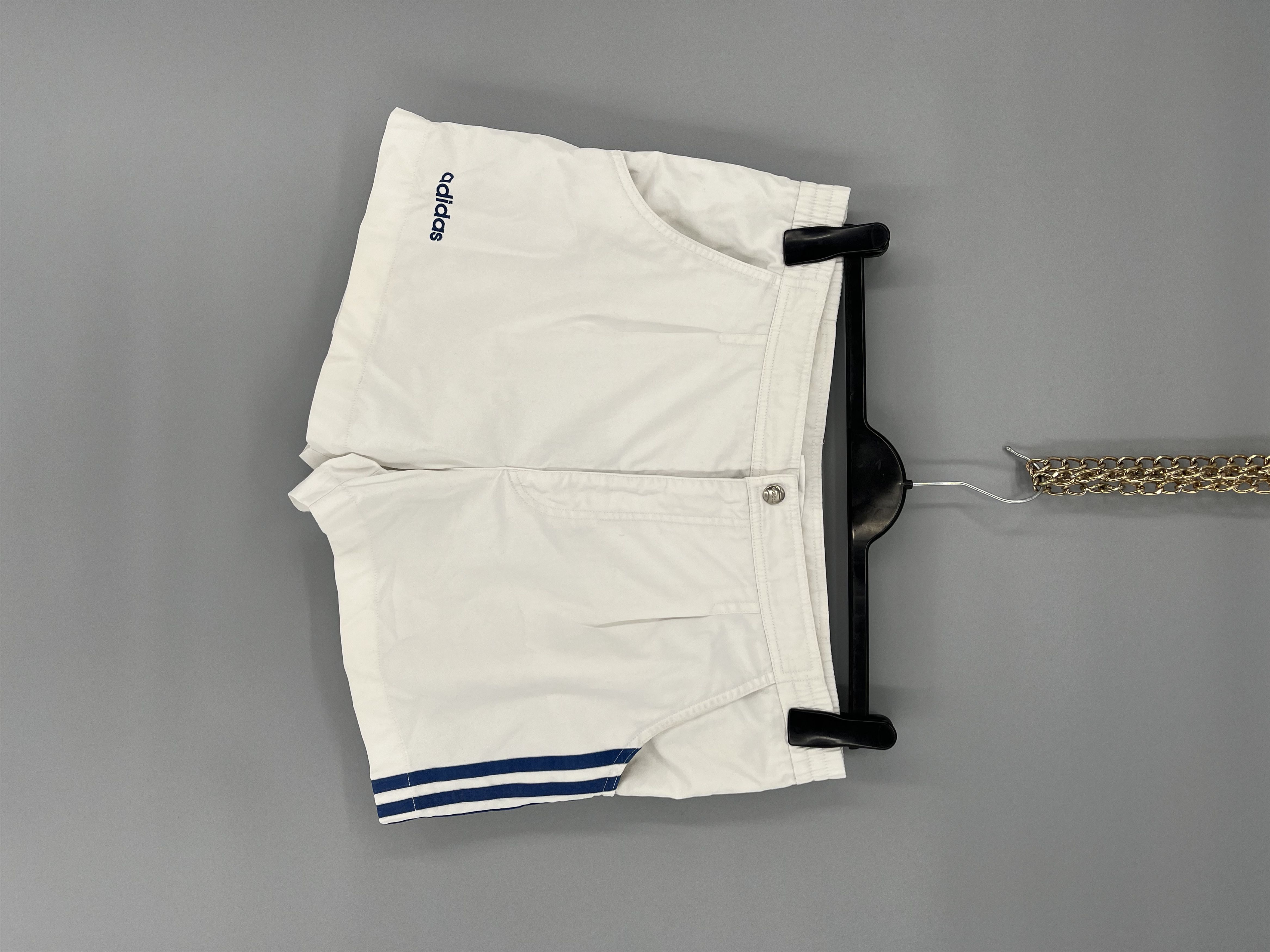 Adidas 90s Vintage Adidas Black Nylon Mini Logo Shorts Travis Style Size US 34 / EU 50 - 1 Thumbnail