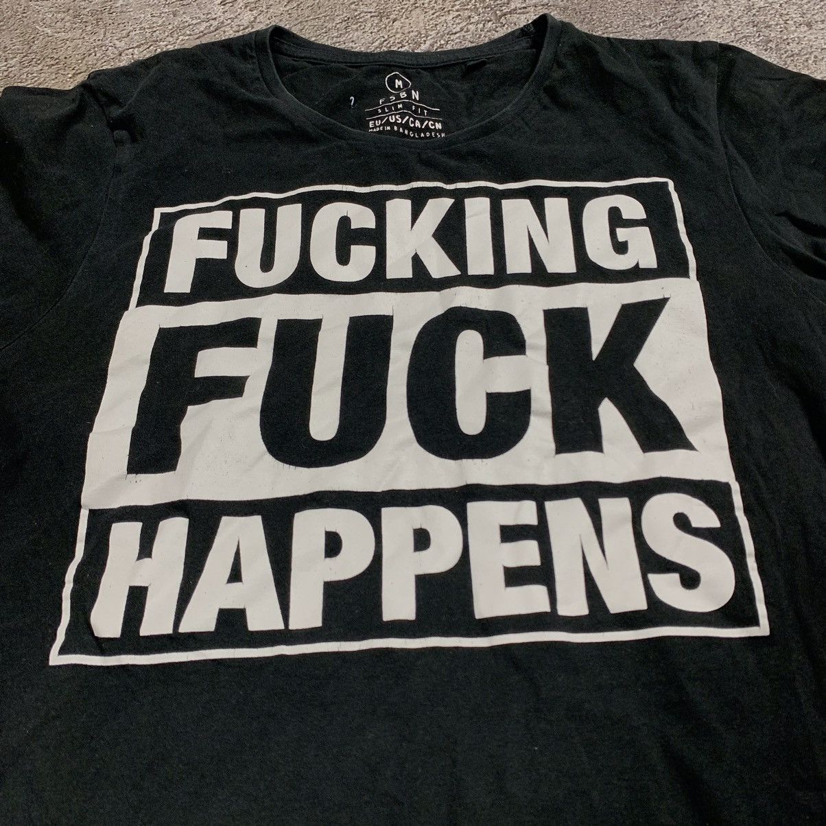 Vintage Vintage Y2K Graphic Tee Funny Slogan Print Streetwear Slim M Size M / US 6-8 / IT 42-44 - 1 Thumbnail