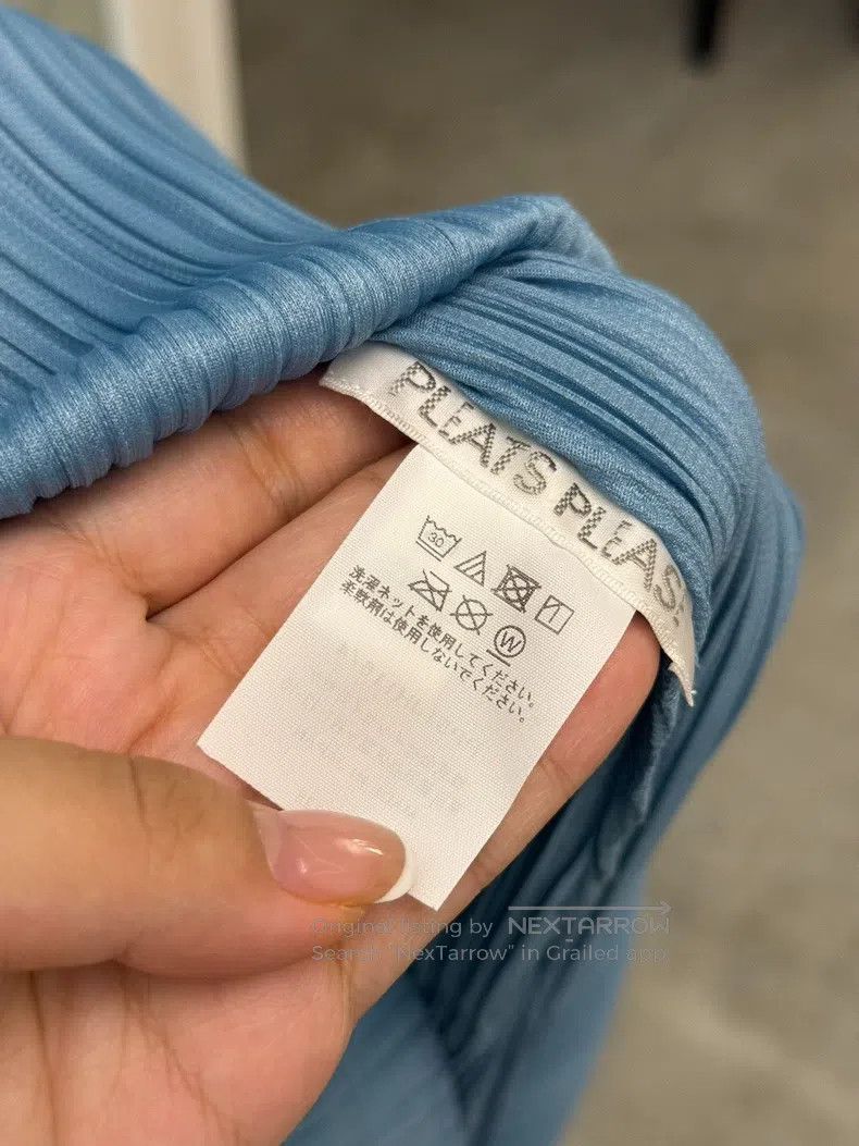 Issey Miyake Issey Miyake Sky Blue Frog - Button Dress Size XL / US 12-14 / IT 48-50 - 4 Thumbnail