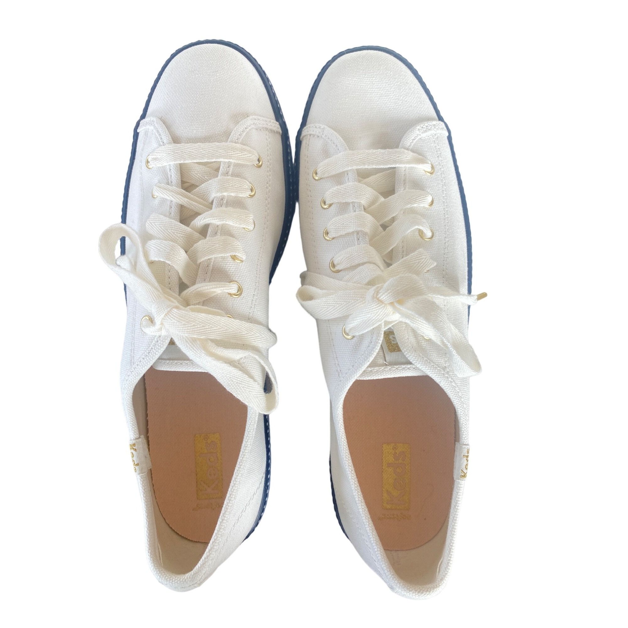 Keds Keds Women's Triple Up Webbing Canvas Sneaker Women's 10 Whi Size US 10 / IT 40 - 8 Thumbnail