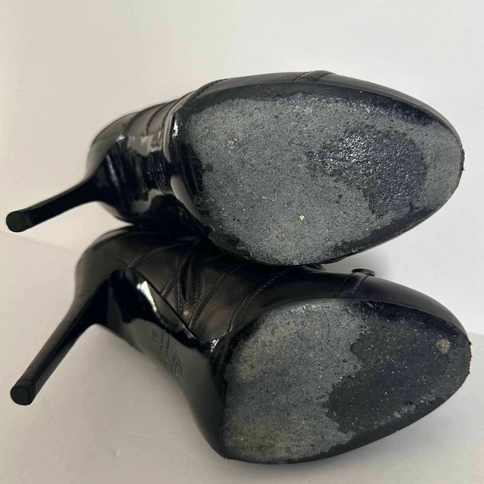 Alexander McQueen Studded Biker Booties Black IT 38 US 8 Stiletto Lace / Zip Size US 8 / IT 38 - 10 Thumbnail