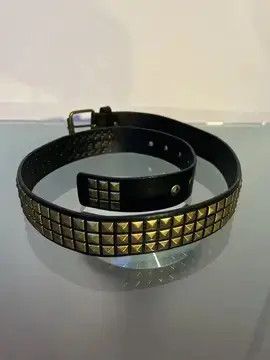 Japanese Brand Pyramid Studded Belt (gold) Size ONE SIZE - 2 Thumbnail