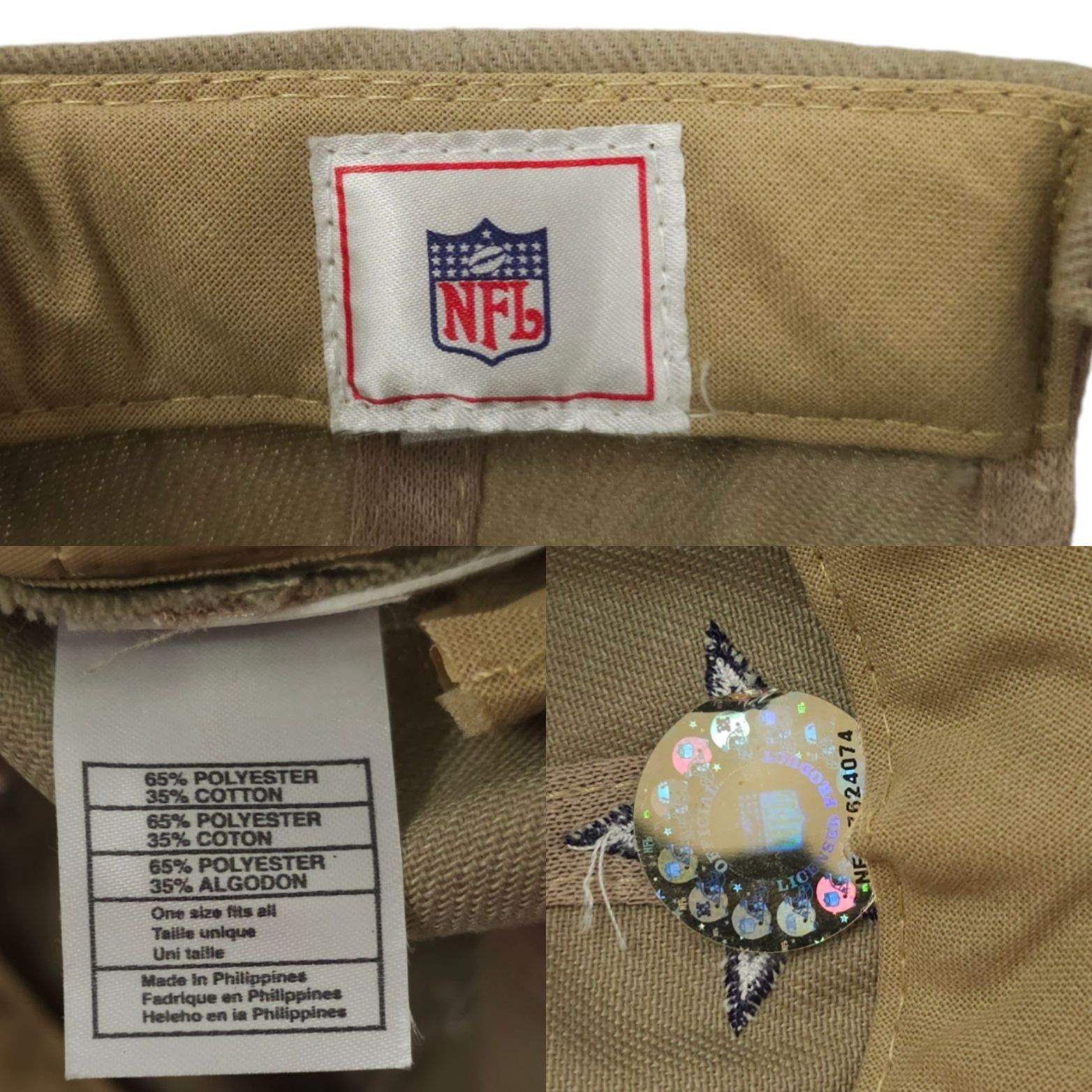 NFL NFL Dallas Cowboys Football Adjustable Size Strapback Cap Size ONE SIZE - 8 Thumbnail