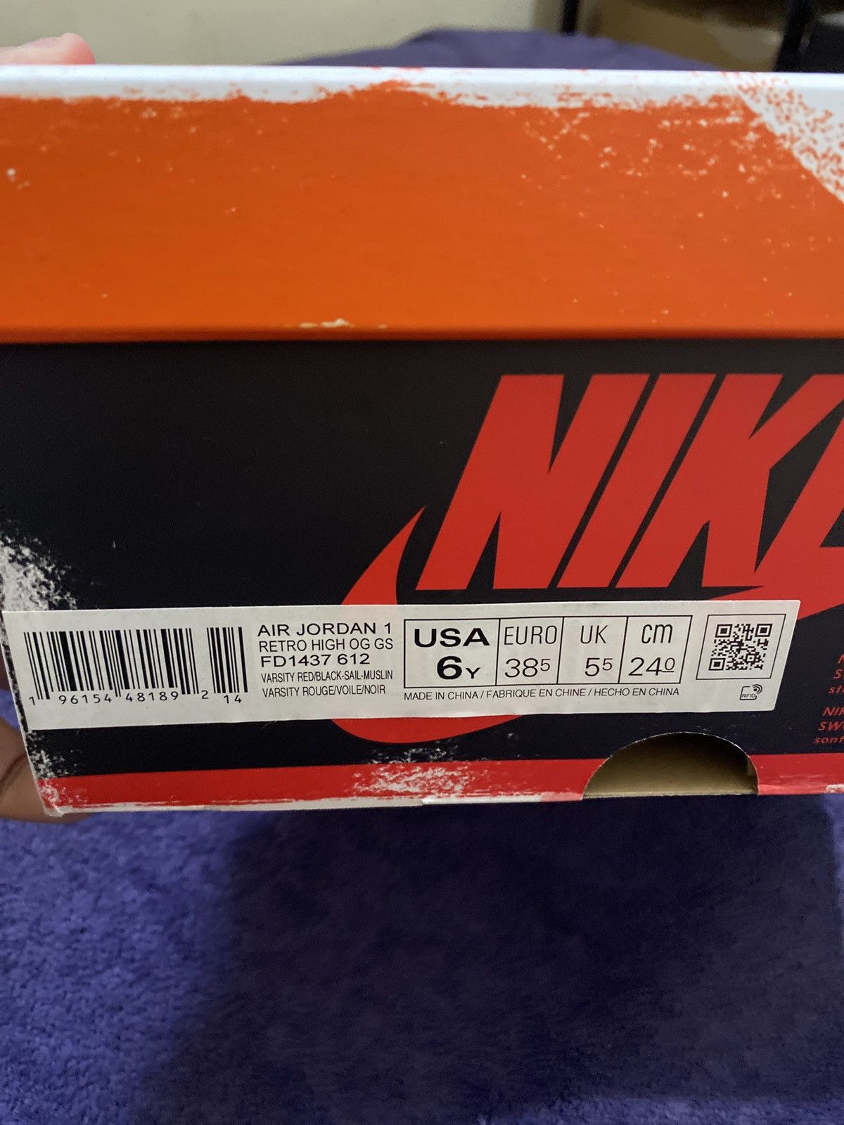 Jordan Brand × Nike Jordan 1 Retro High OG Chicago Lost and Found (GS) Size US 6 / EU 39 - 15 Thumbnail