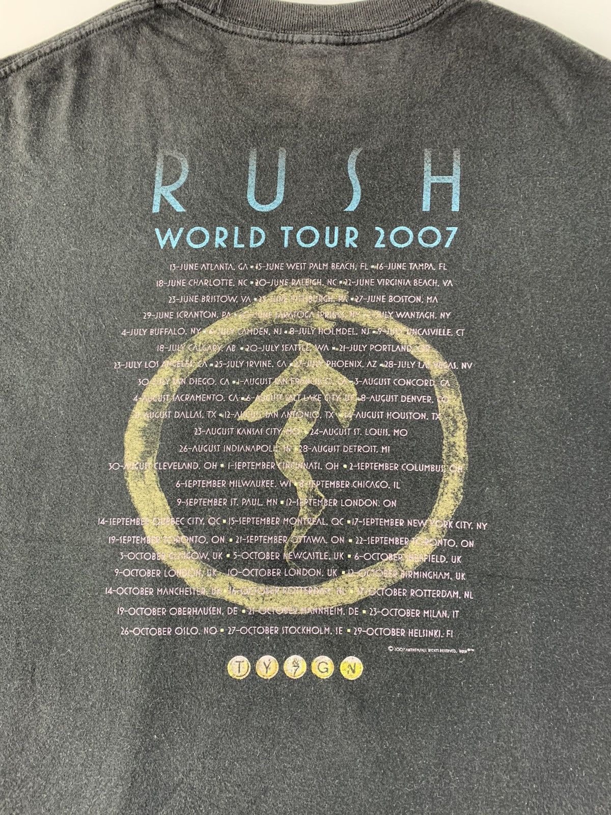 Band Tees Rush Band Snake & Arrows World Tour 2007 Brahma God Logo Tee Size US M / EU 48-50 / 2 - 5 Thumbnail