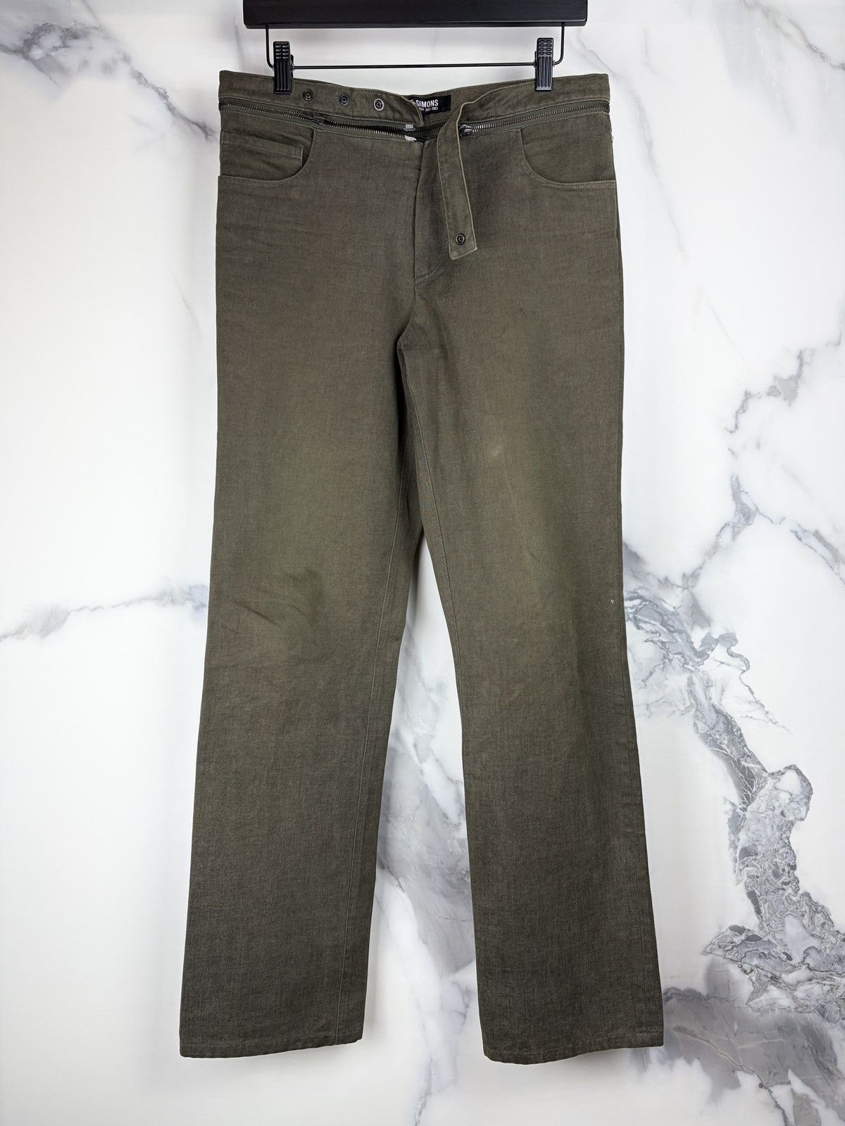 Raf Simons AW02 Raf Simons Virginia Creeper Zip Removable Waist Pants Size US 32 / EU 48 - 2 Thumbnail