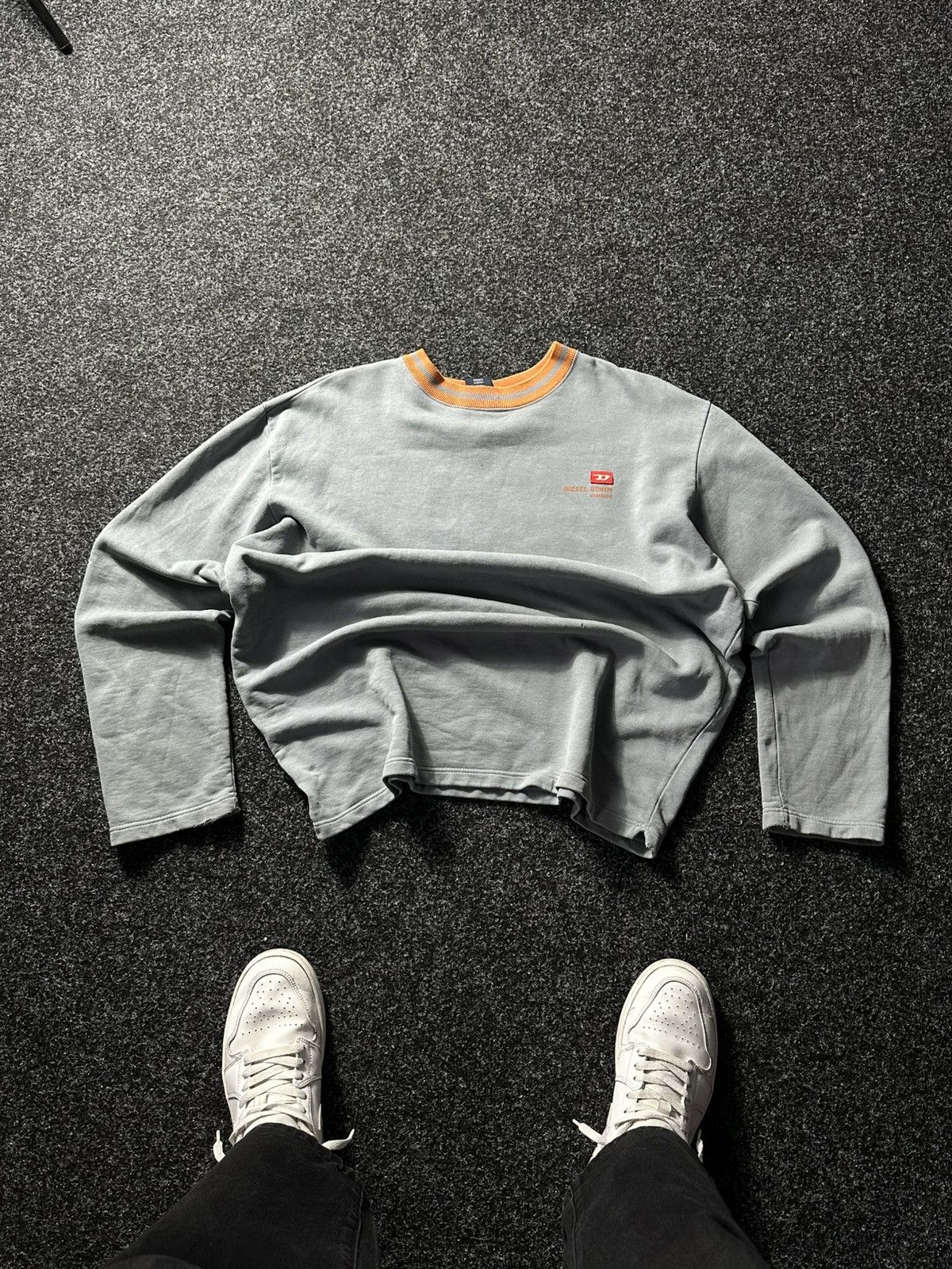 Diesel × Vintage 🚨Vintage Diesel Big Logo Y2K 00s Boxy sweatshirt Hype Rare Size US XXL / EU 58 / 5 - 1 Thumbnail