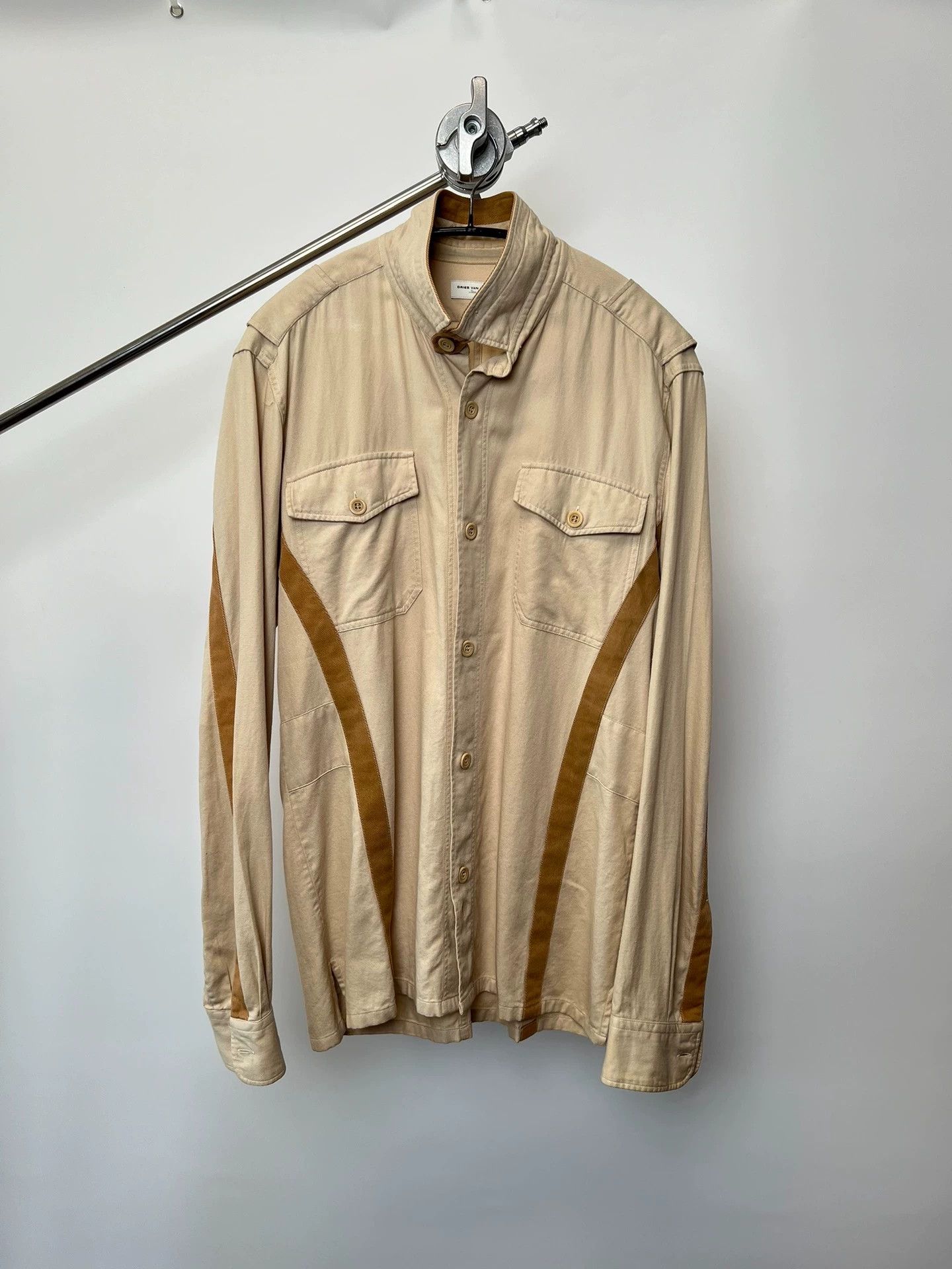 Dries Van Noten Dries Van Noten Tie Collar Back Tie Shirt Jacket Size US M / EU 48-50 / 2 - 1 Thumbnail