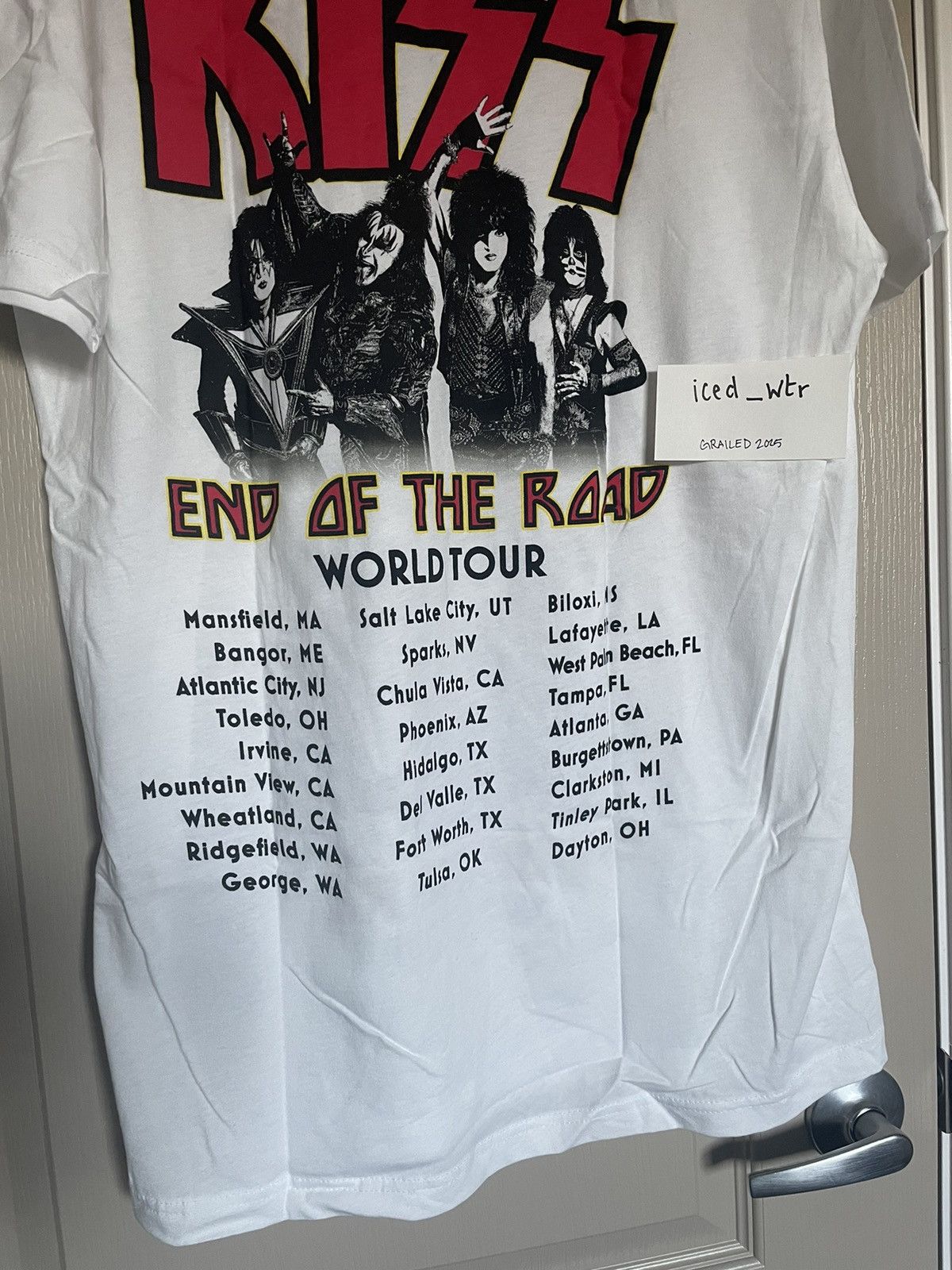 KISS KISS | End of the Road World Tour City T-Shirt Size US L / EU 52-54 / 3 - 5 Thumbnail