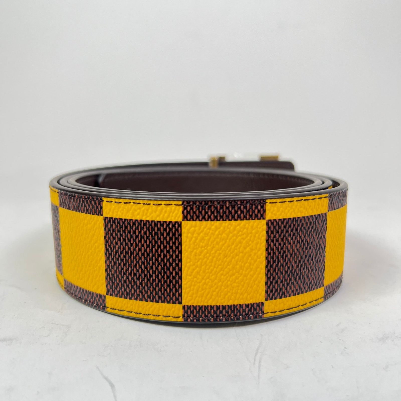 Louis Vuitton Louis Vuitton Damier Pop LV Initiales 40MM Belt Size 38 - 3 Thumbnail