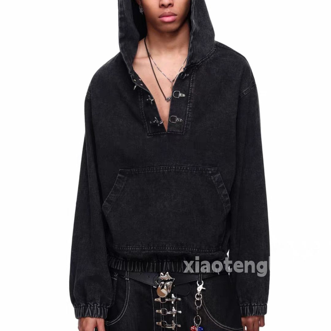 Vintage ltx denim yuppie y2k loose hiphop punk jacket Size US L / EU 52-54 / 3 - 2 Thumbnail