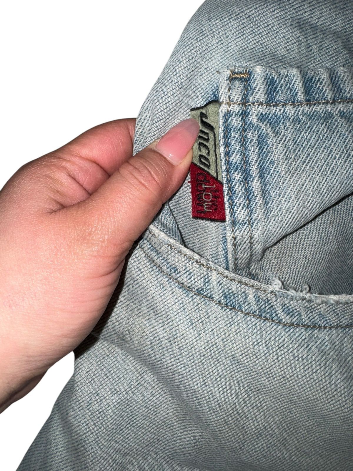 JNCO VTG 90s JNCO JEANS Shorts CRAZY PATCHWORK DISTRESSED BAGGY Size US 40 / EU 56 - 4 Thumbnail